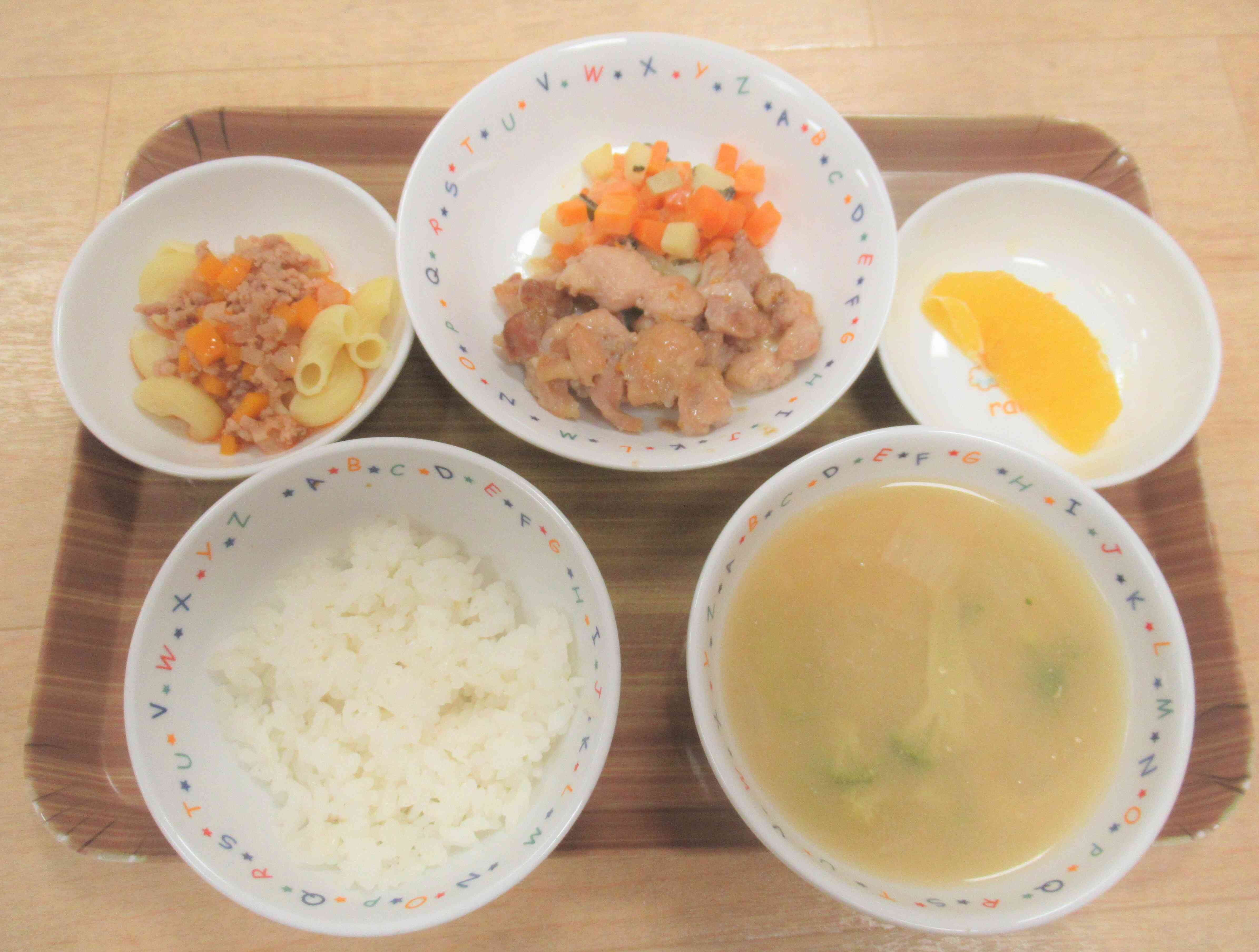 ７月２８日給食メニュー