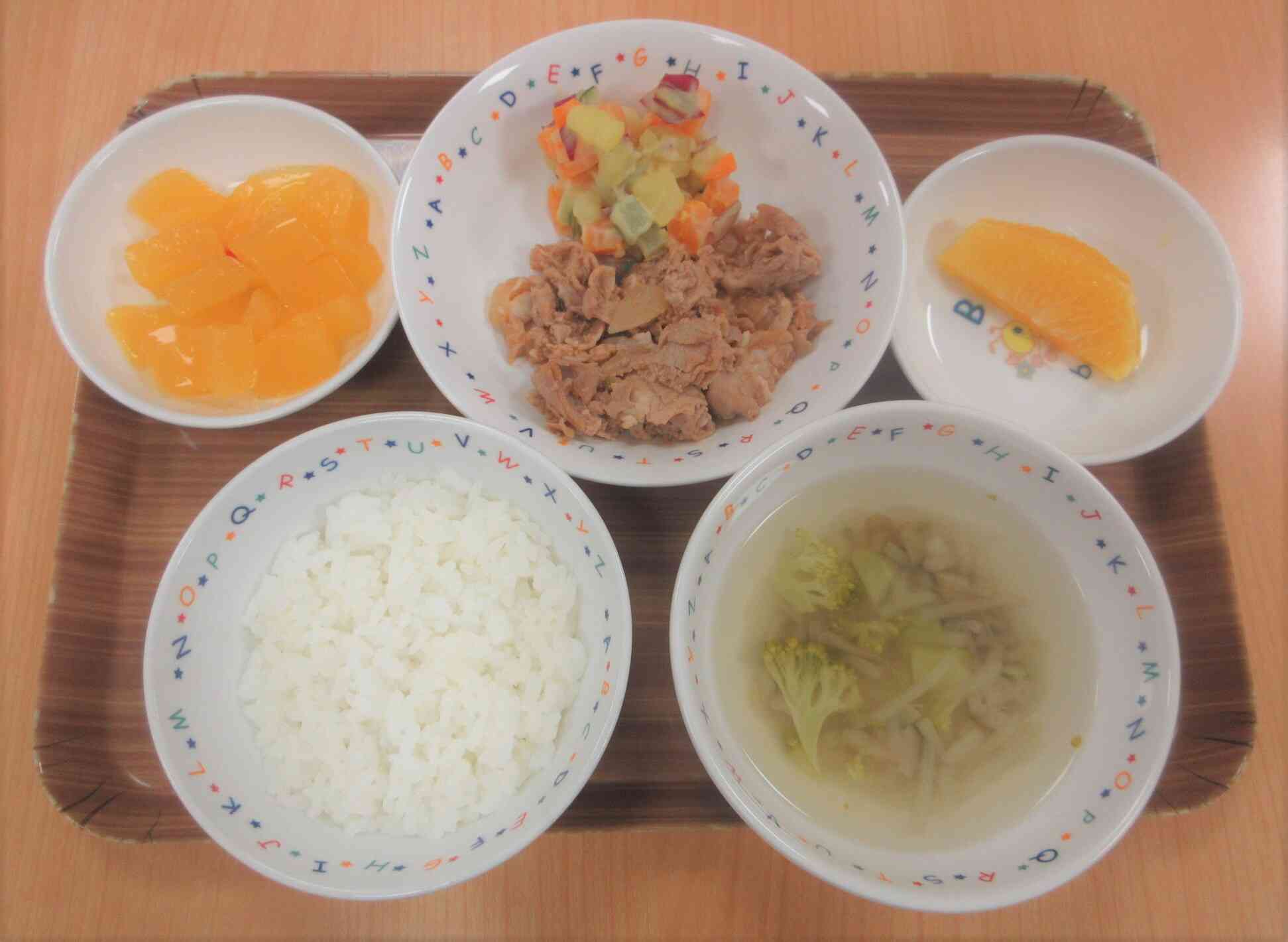 8月26日の給食メニュー