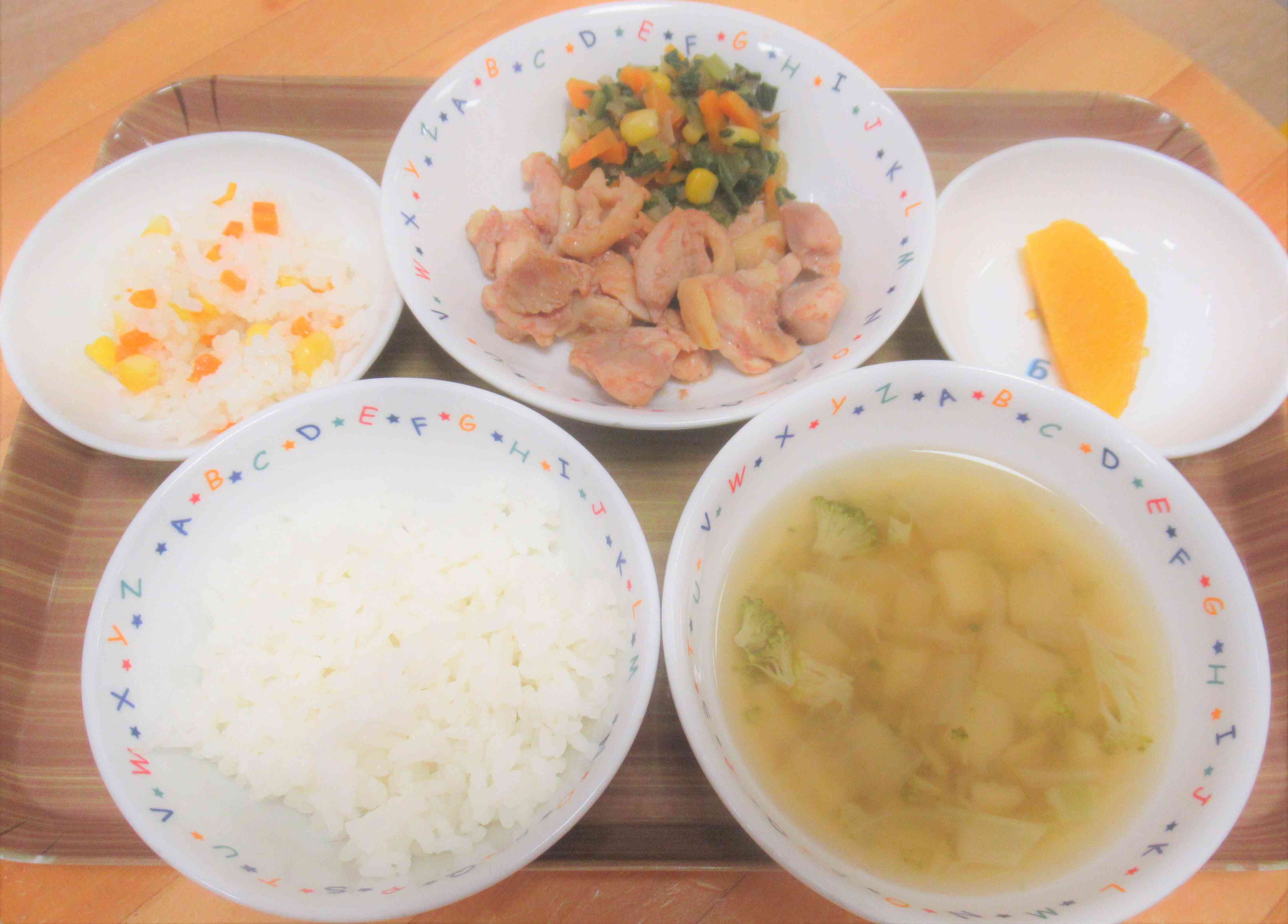 9月18日の給食メニュー