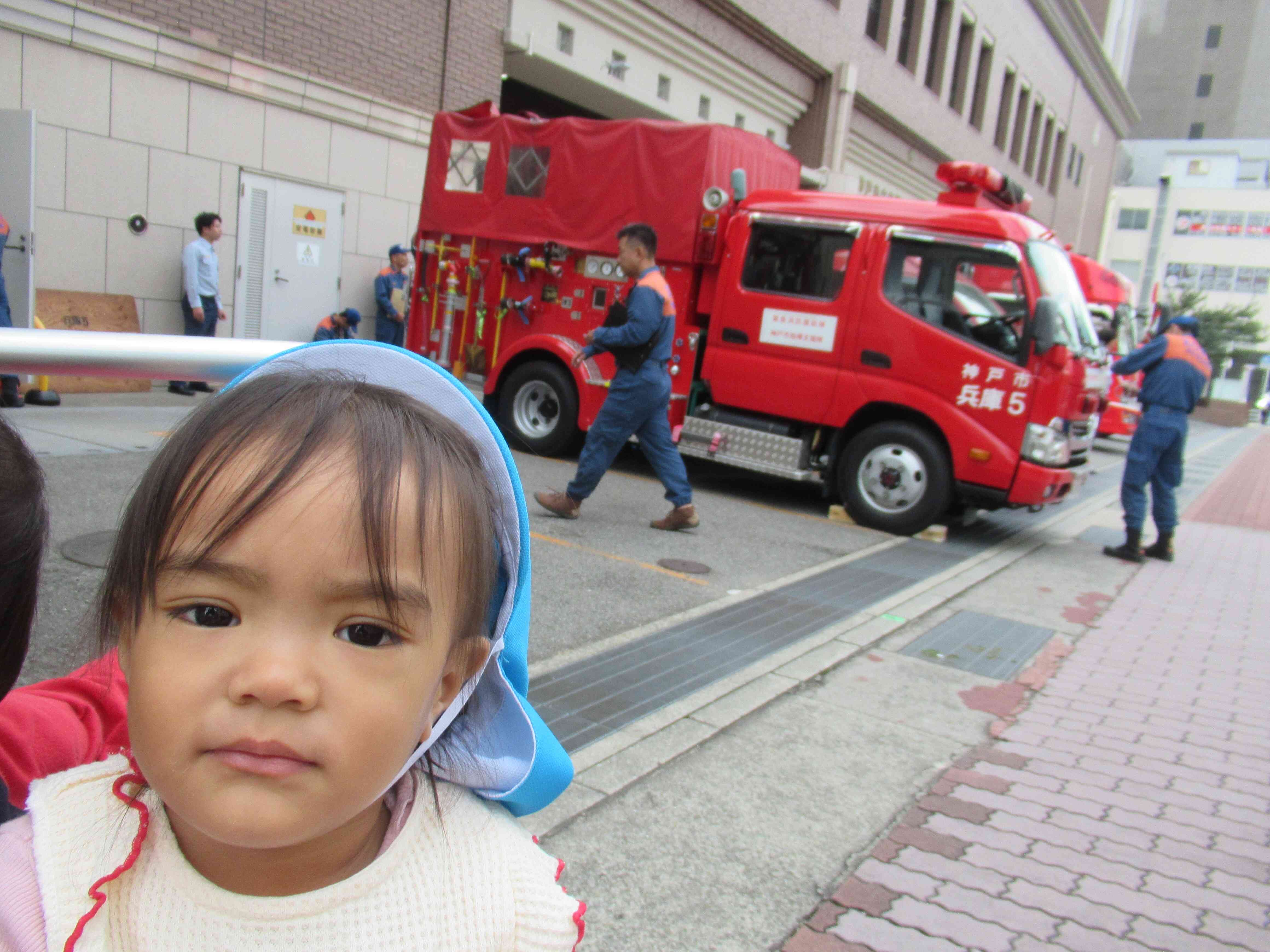 消防士さん頑張ってね！