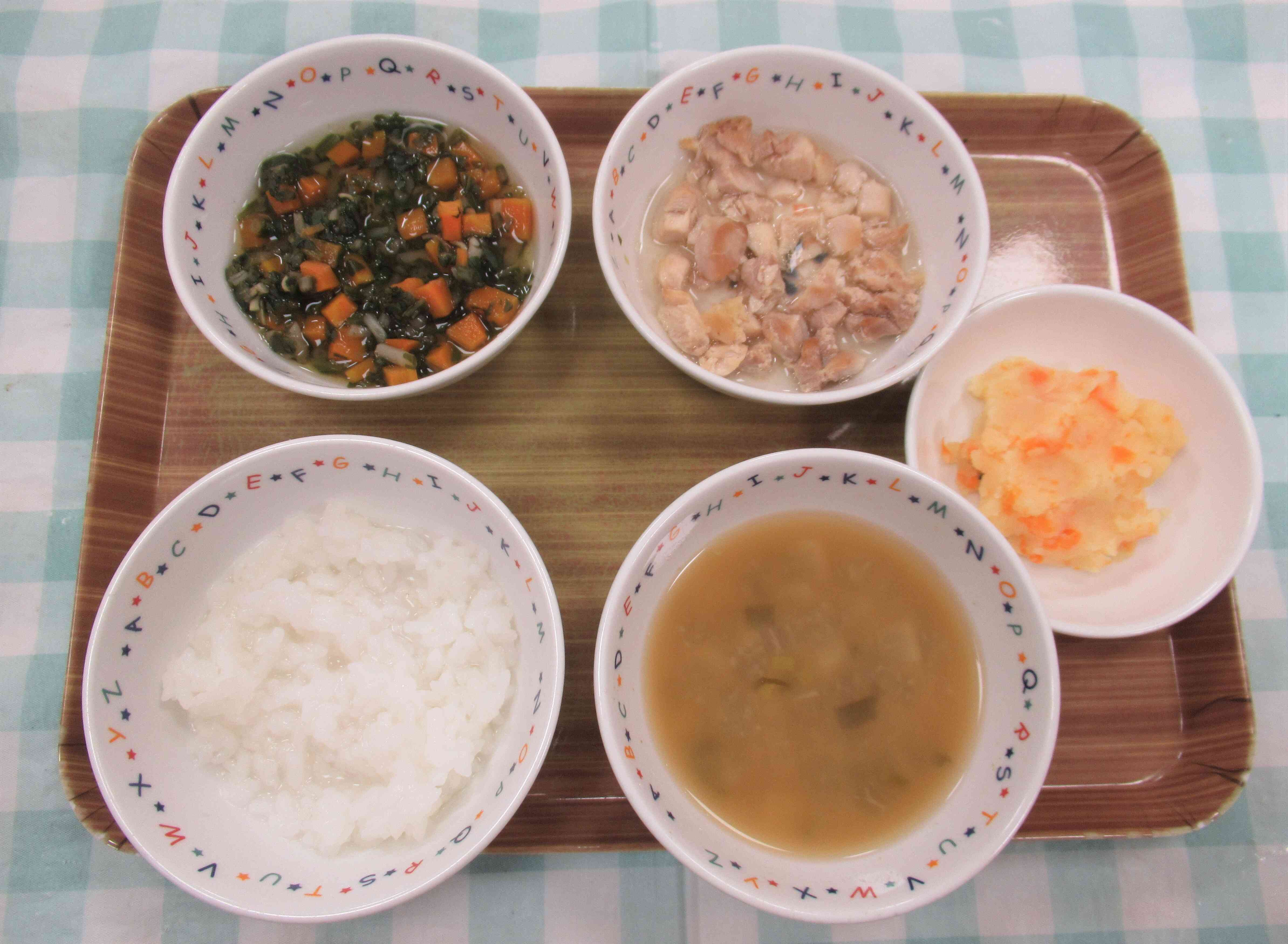 １０月２０日の給食メニュー(後期食）