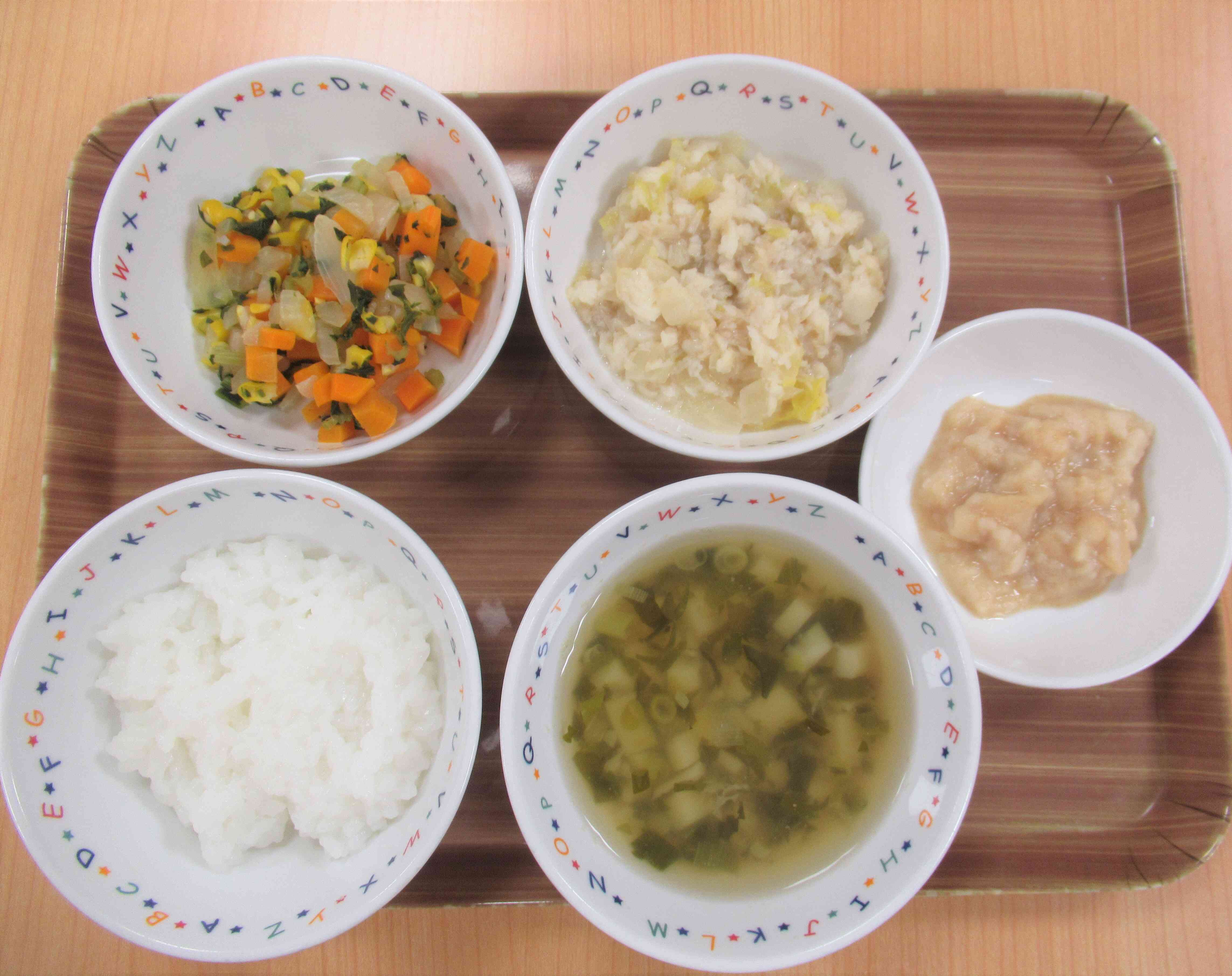 10月30日の給食メニュー(後期食）