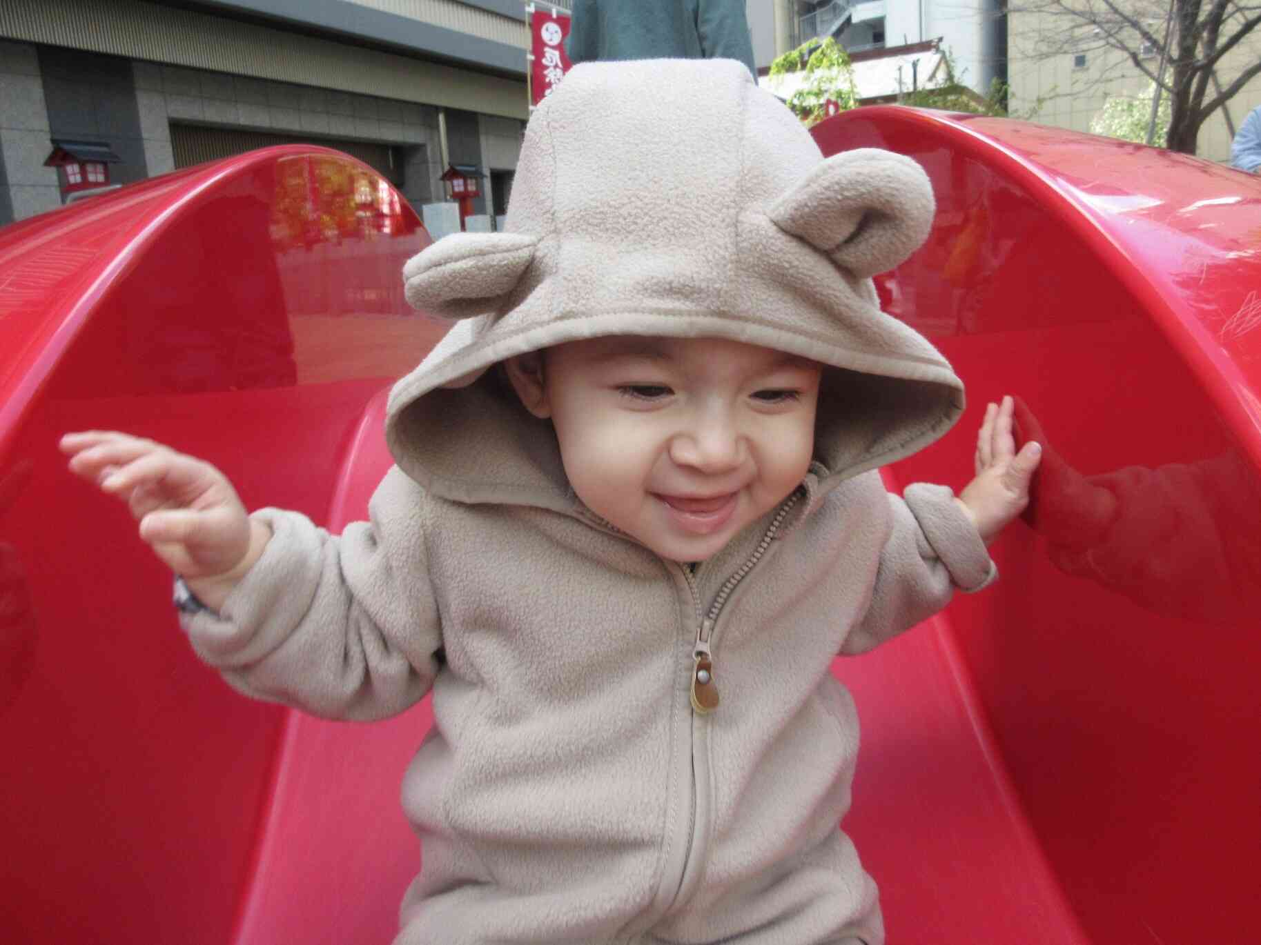 公園でいっぱい遊んだよ♪