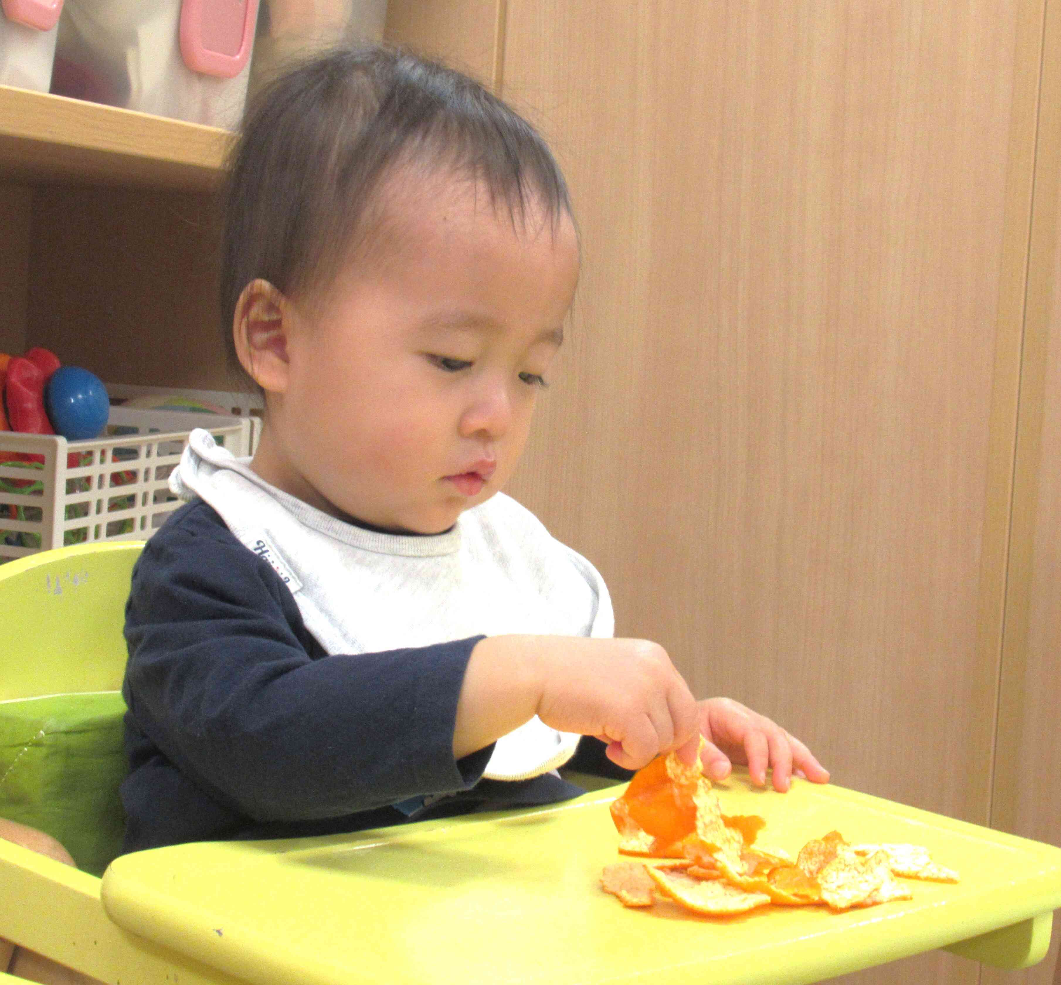 みかんにたくさん触れたね♪