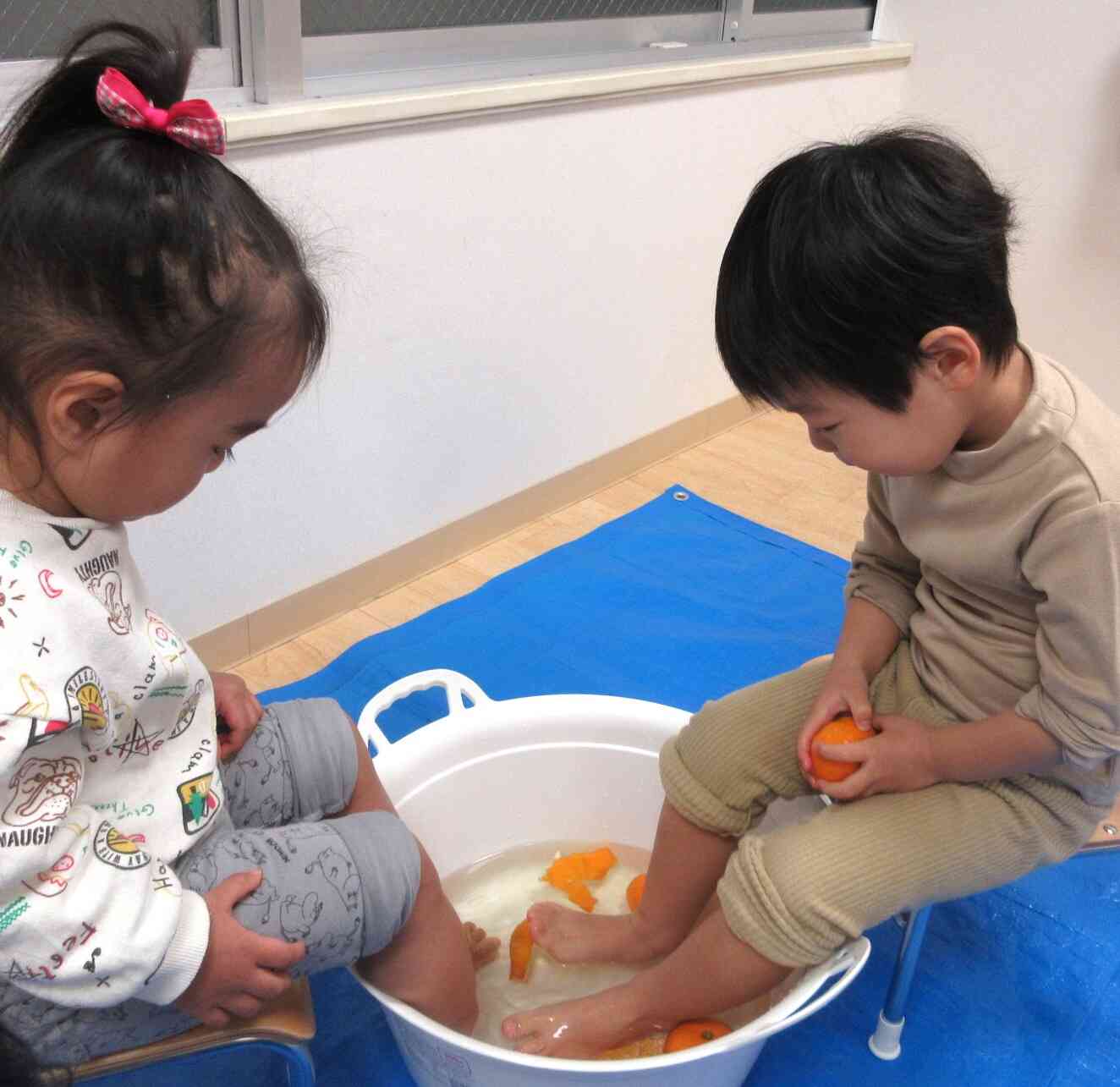 一緒に入って楽しいね