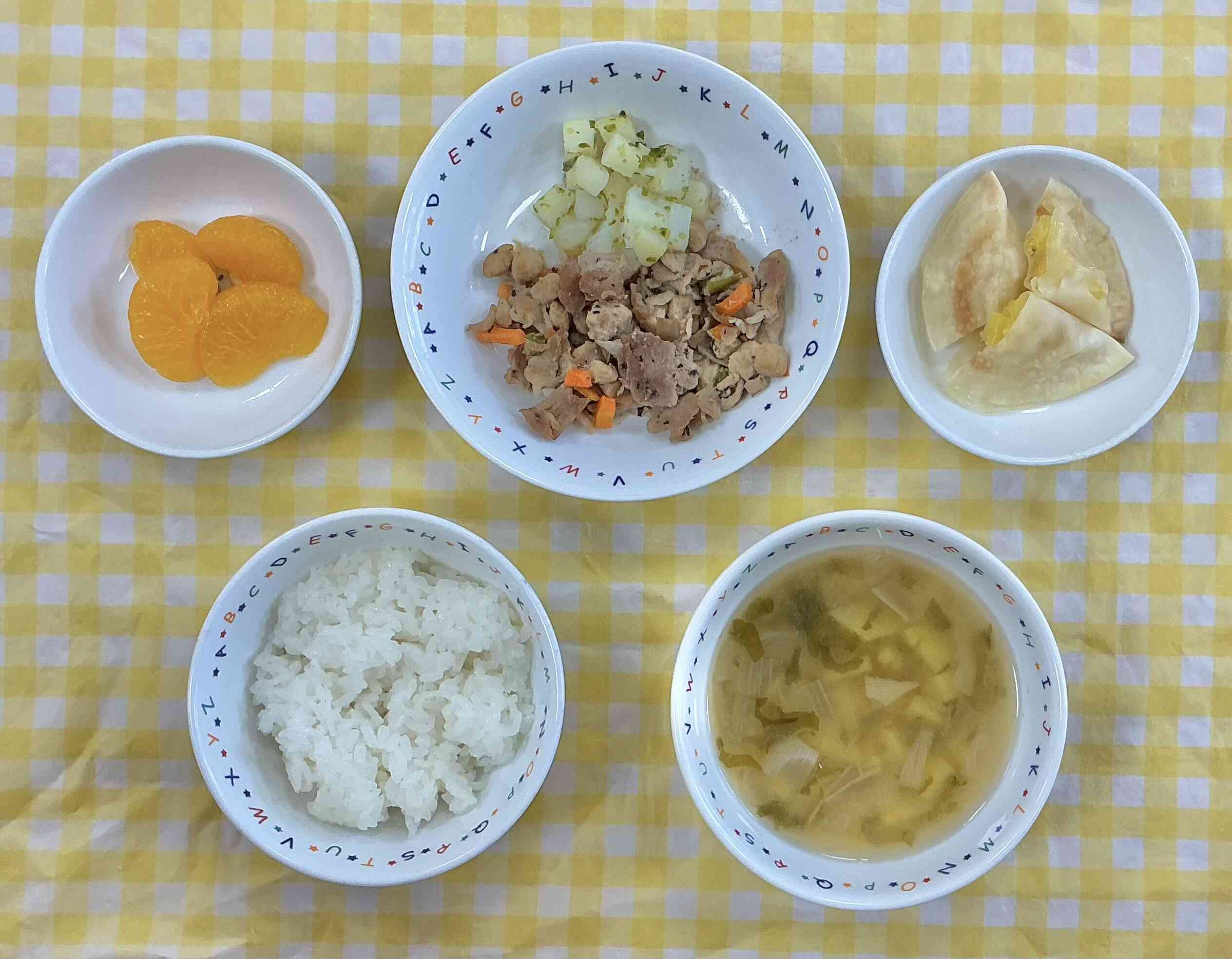 5月7日の給食メニュー