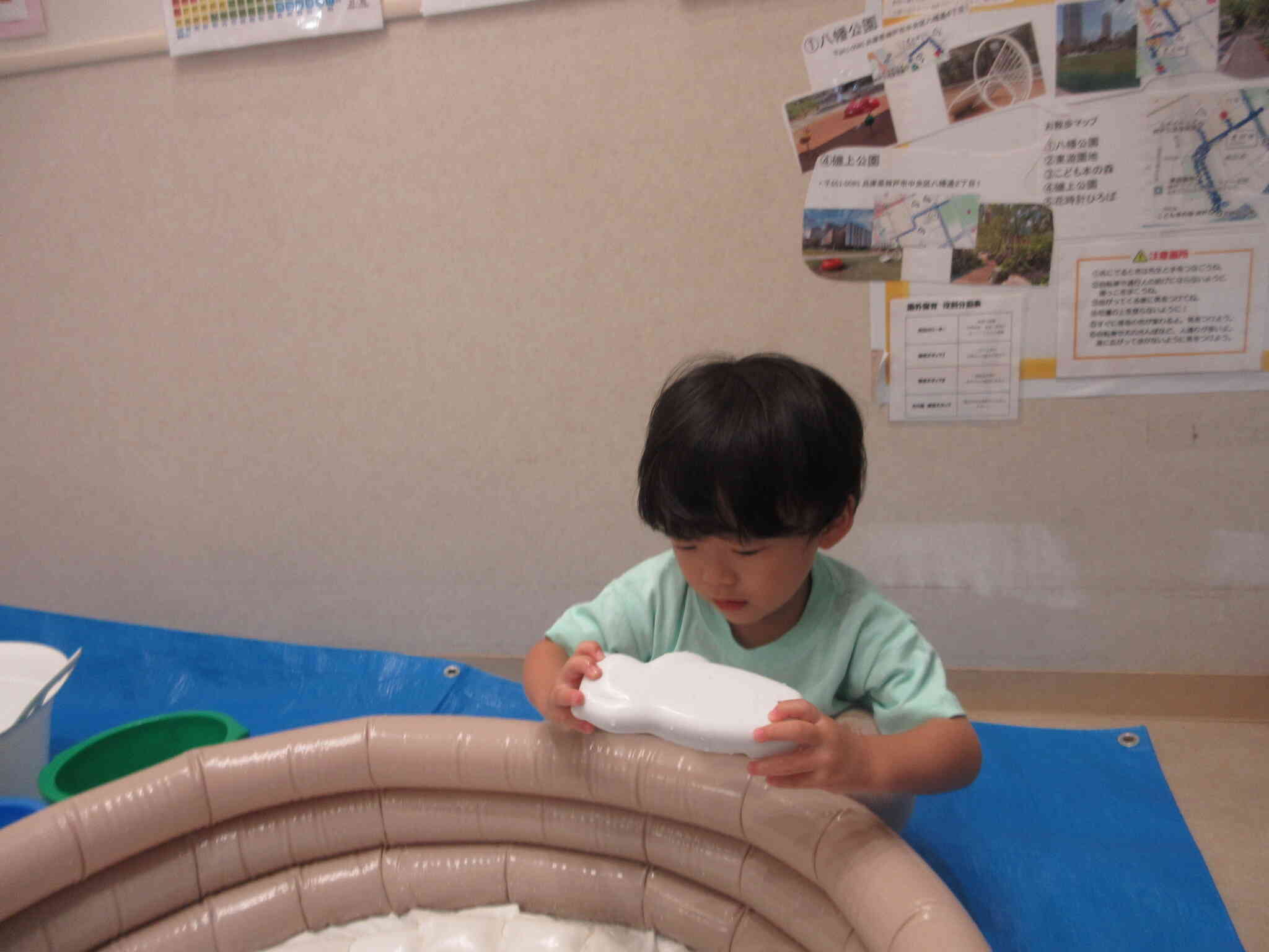 水遊びが始まりました！