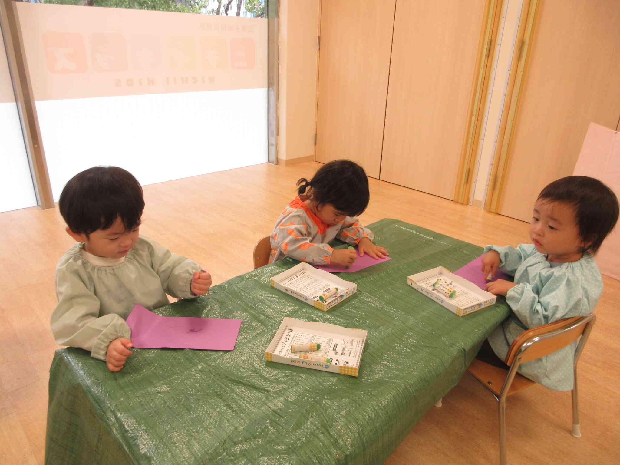 今日のあひる組さんの様子です！（１歳児）