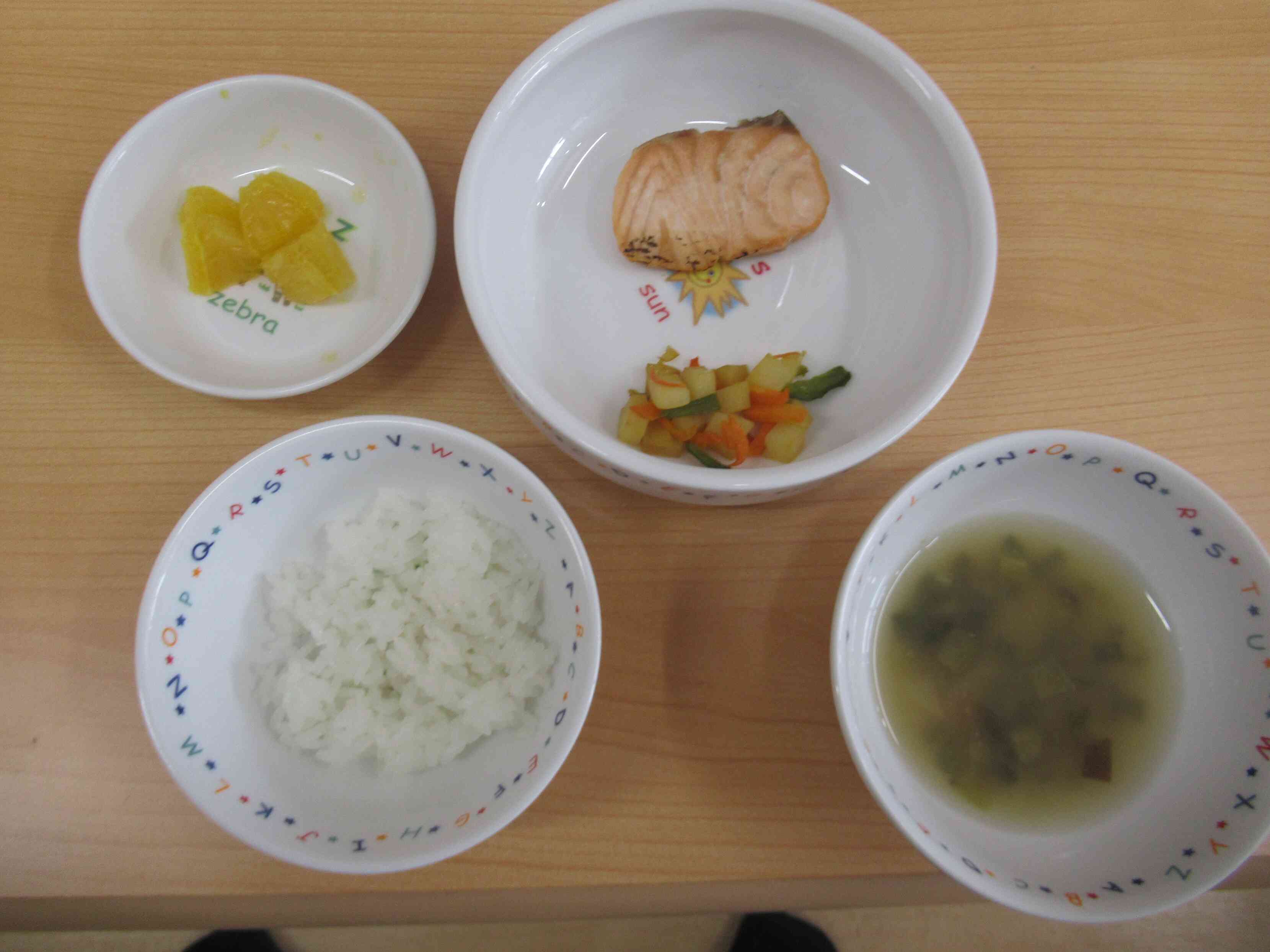 9月5日のお給食(幼児食)
