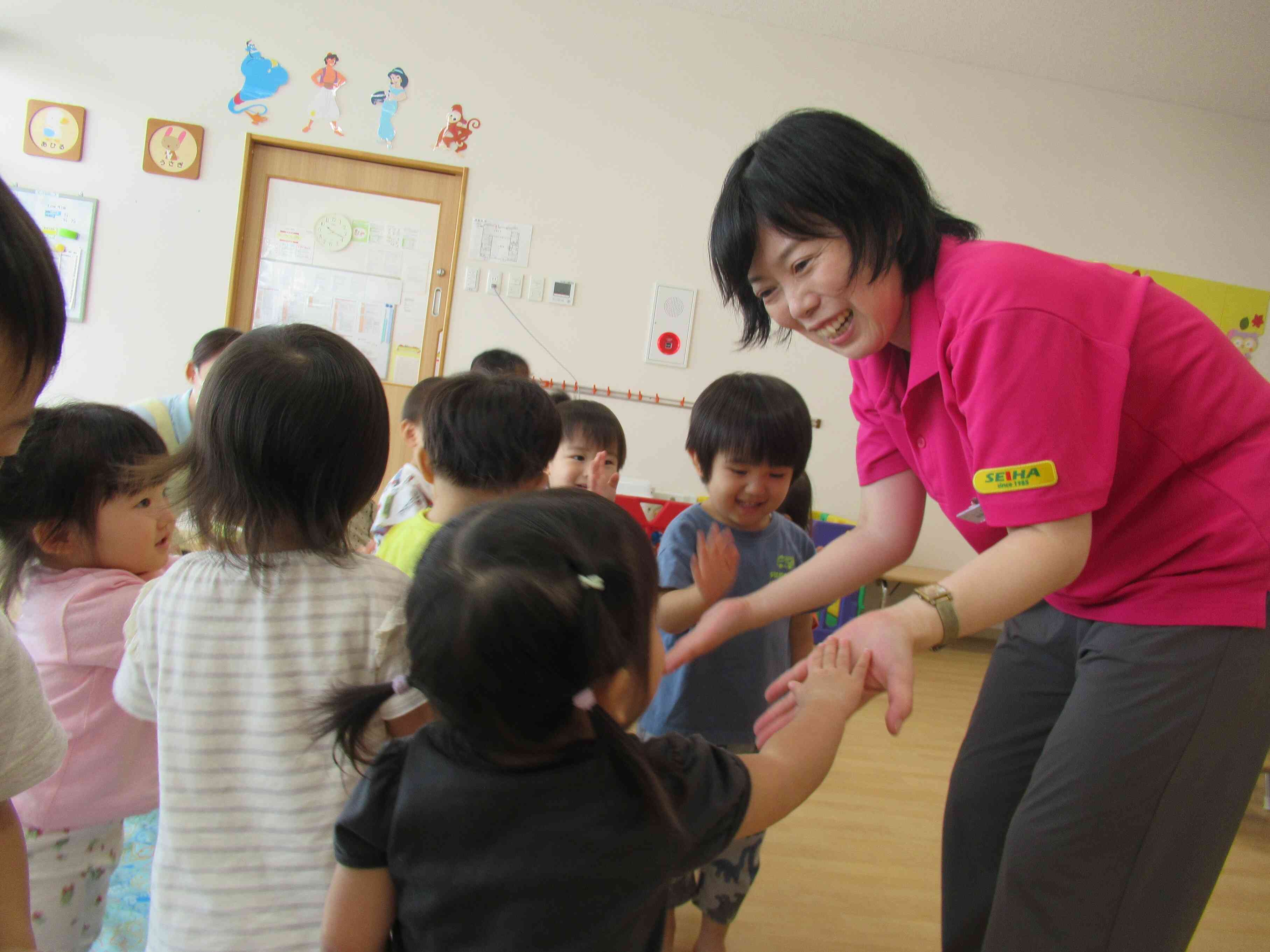 ハイタッチ!(^^)!