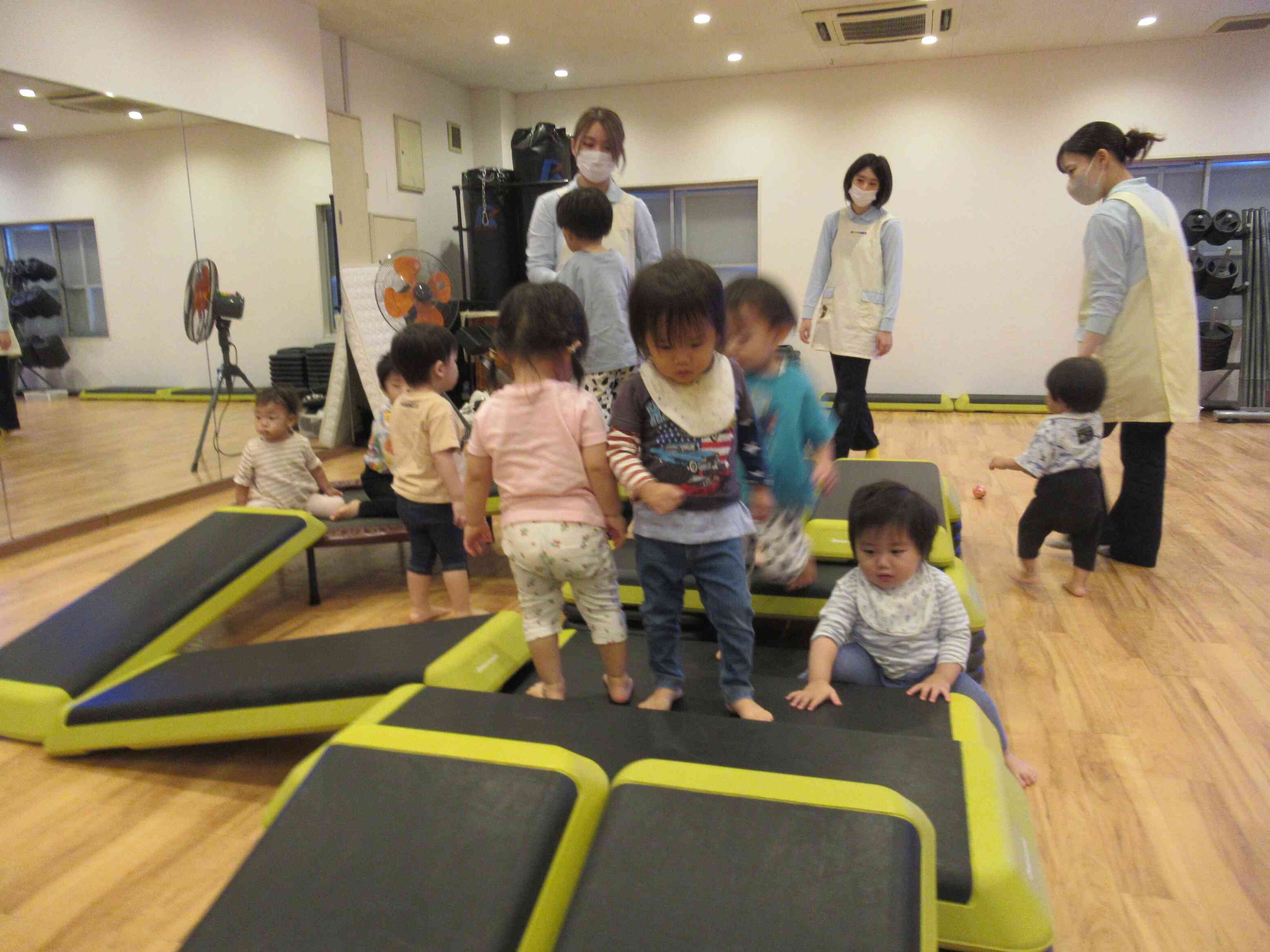 ジムに遊びに行ったよ