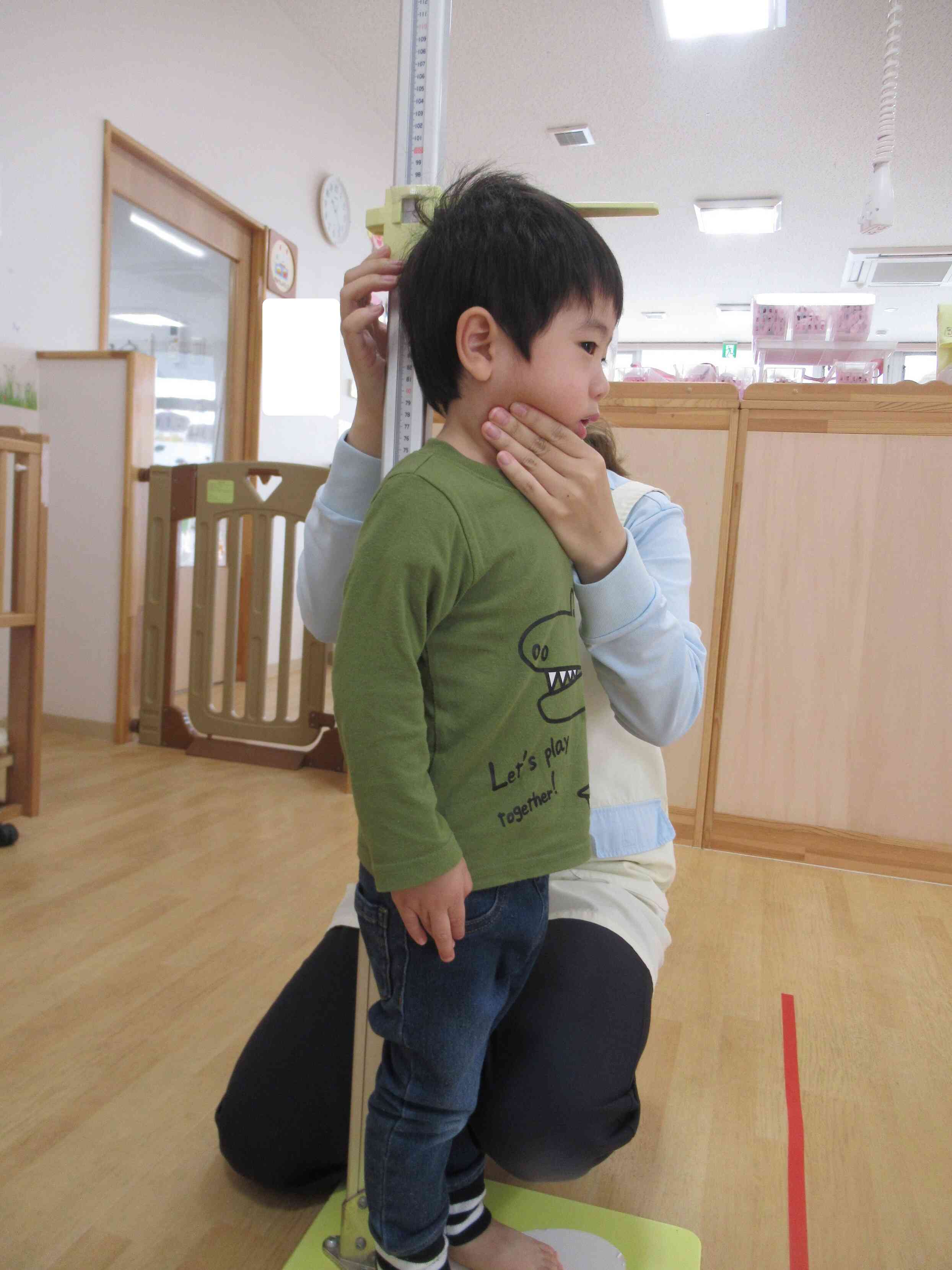 月初めの身体測定！　カッコイイ☆