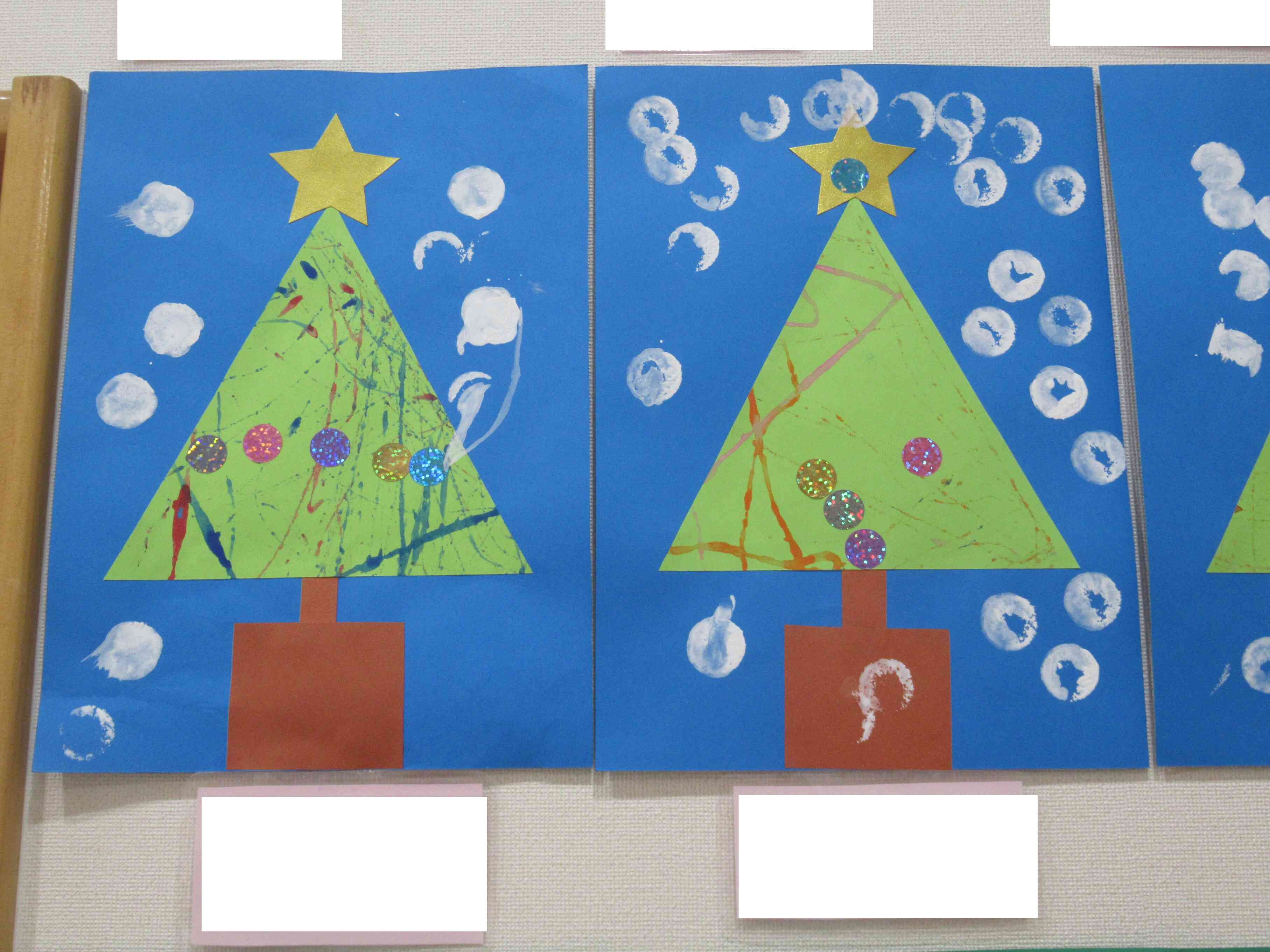 １歳児クラスの作品