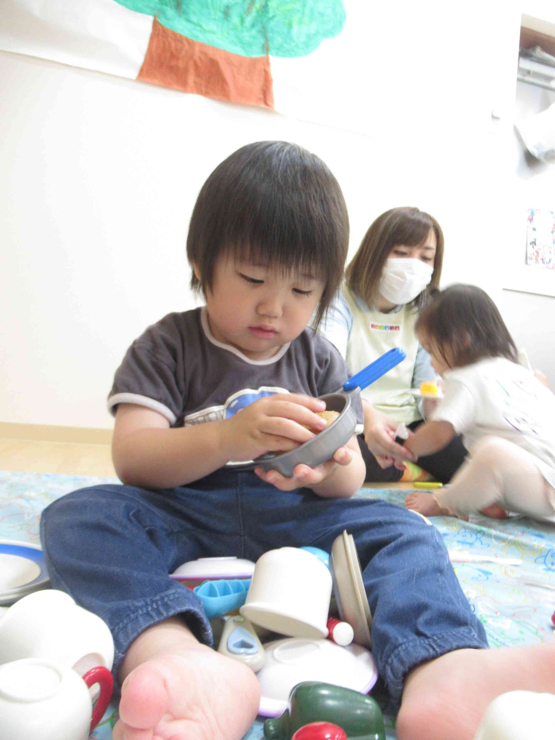 お部屋の中で