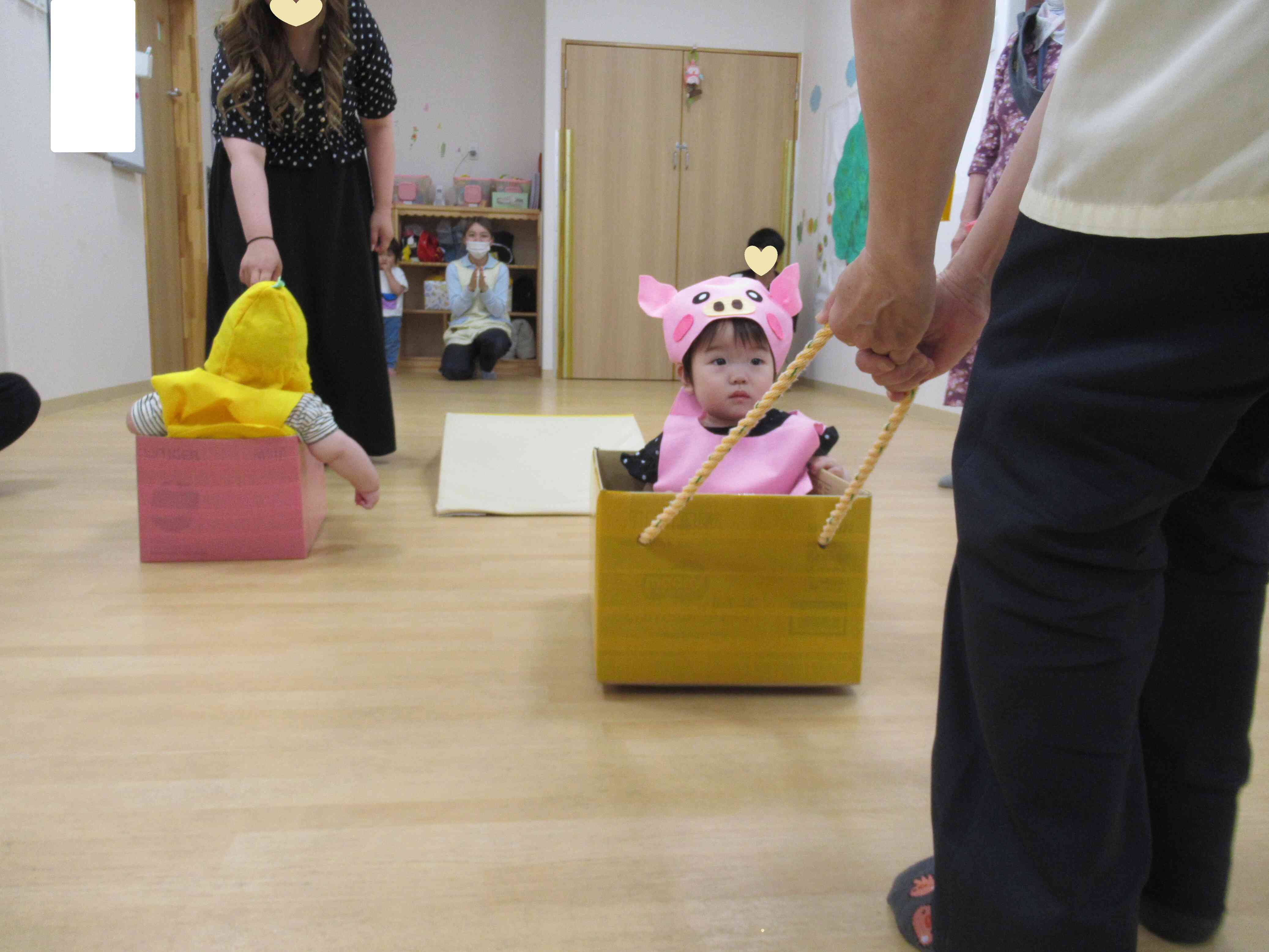 ひよこぐみさん、乗り物に乗ってGO！