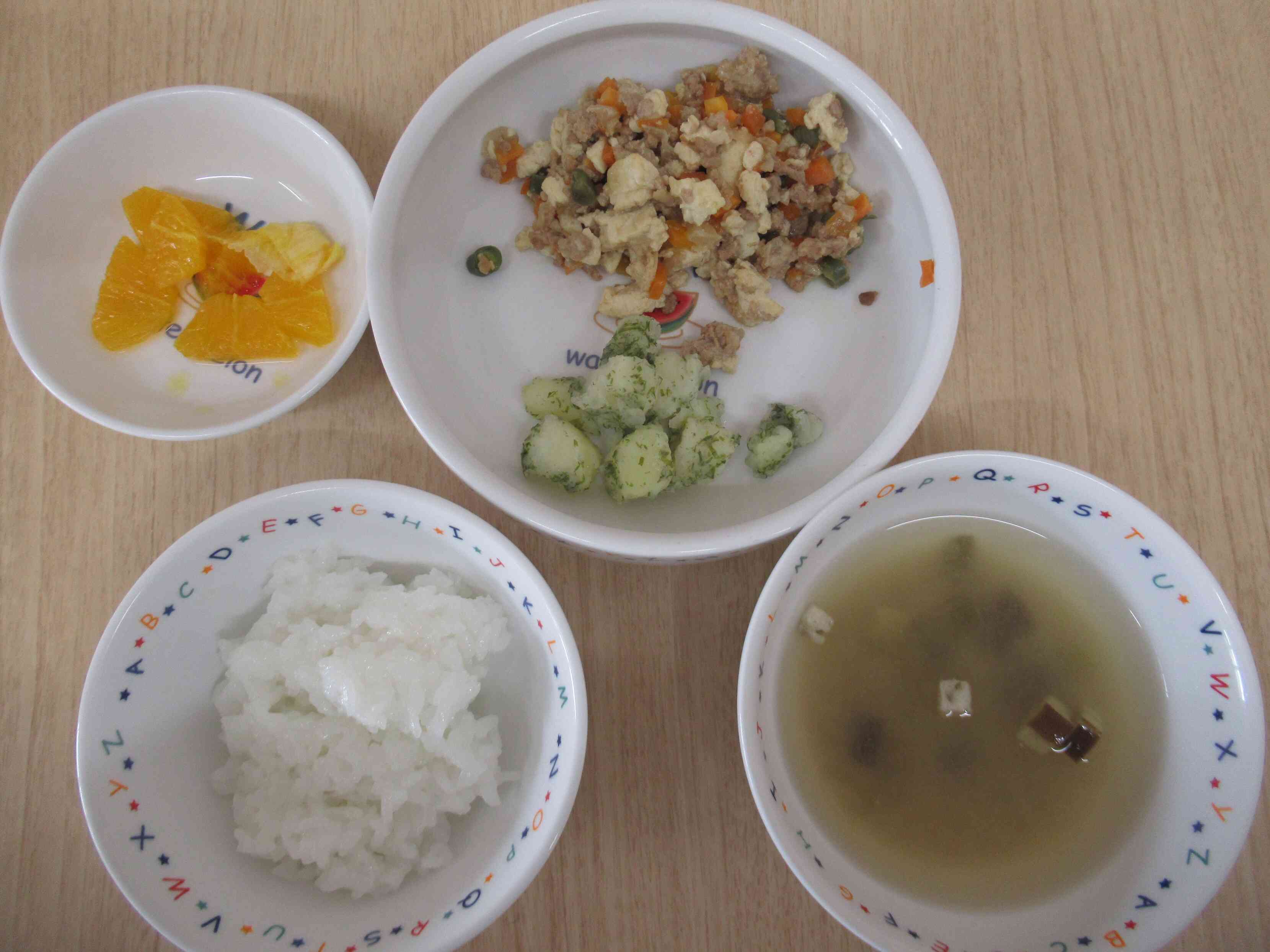 ５月２１日の給食（幼児・完了食）