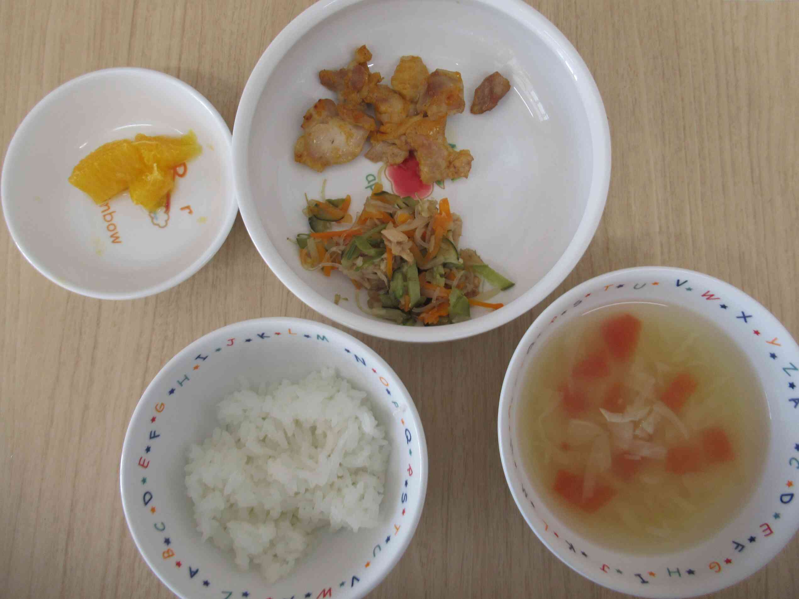 ６月１６日の給食（幼児・完了食）