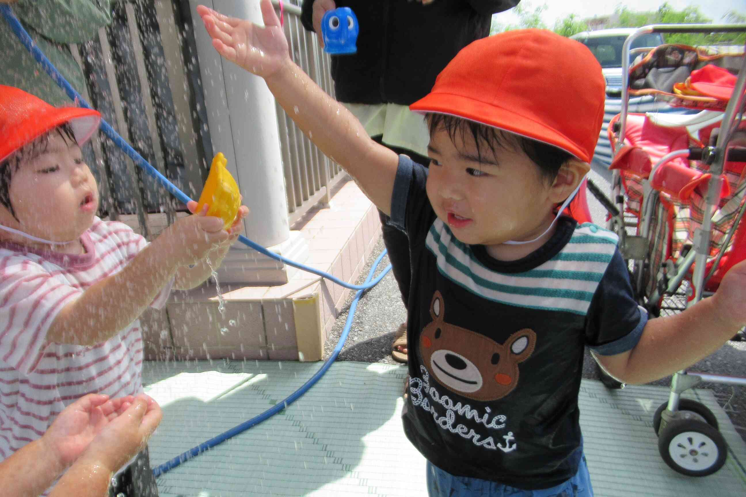 あひる組☆シャワーの水が気持ち良いね！