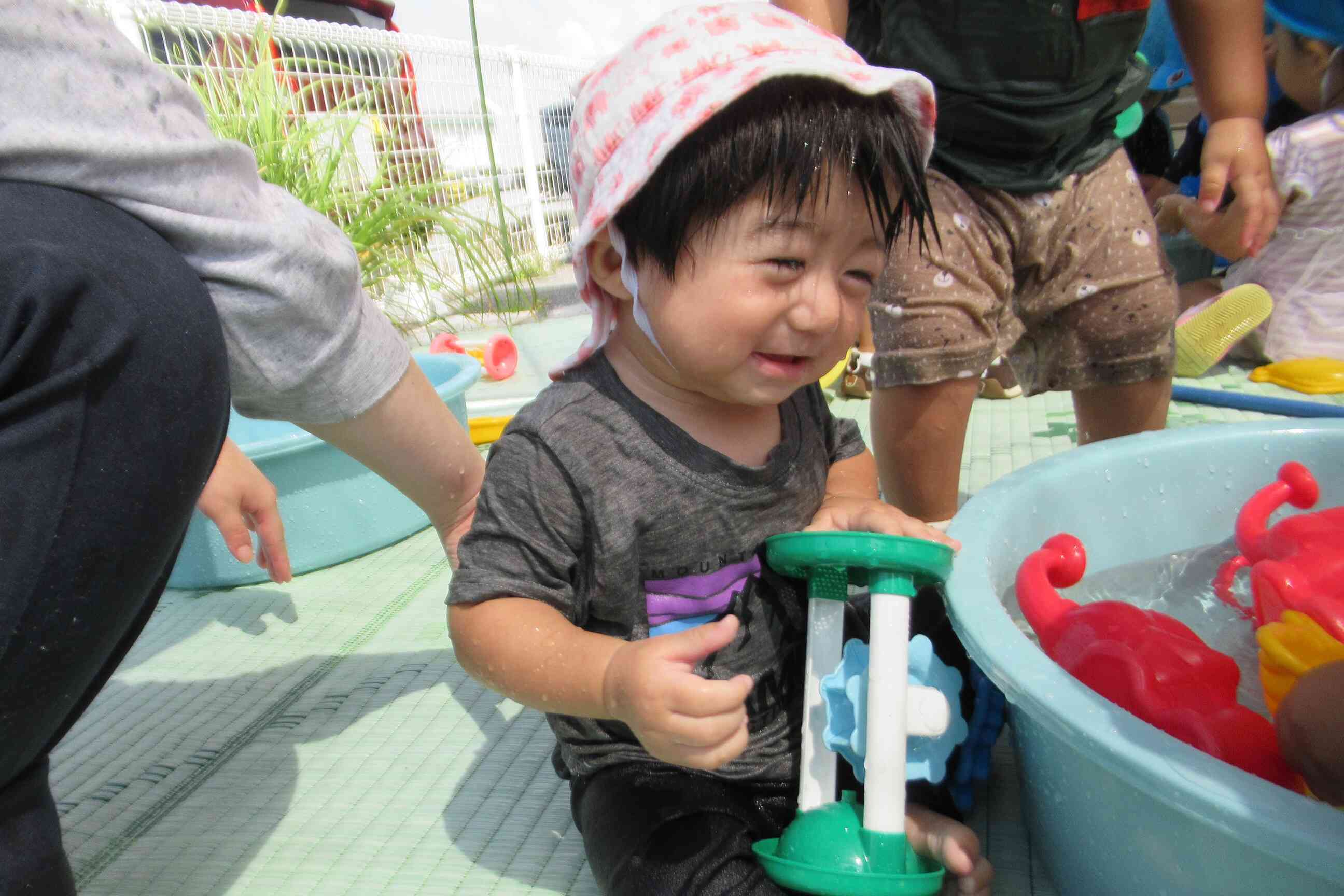 今年初の水遊び☆うさぎ・あひる・ひよこ組