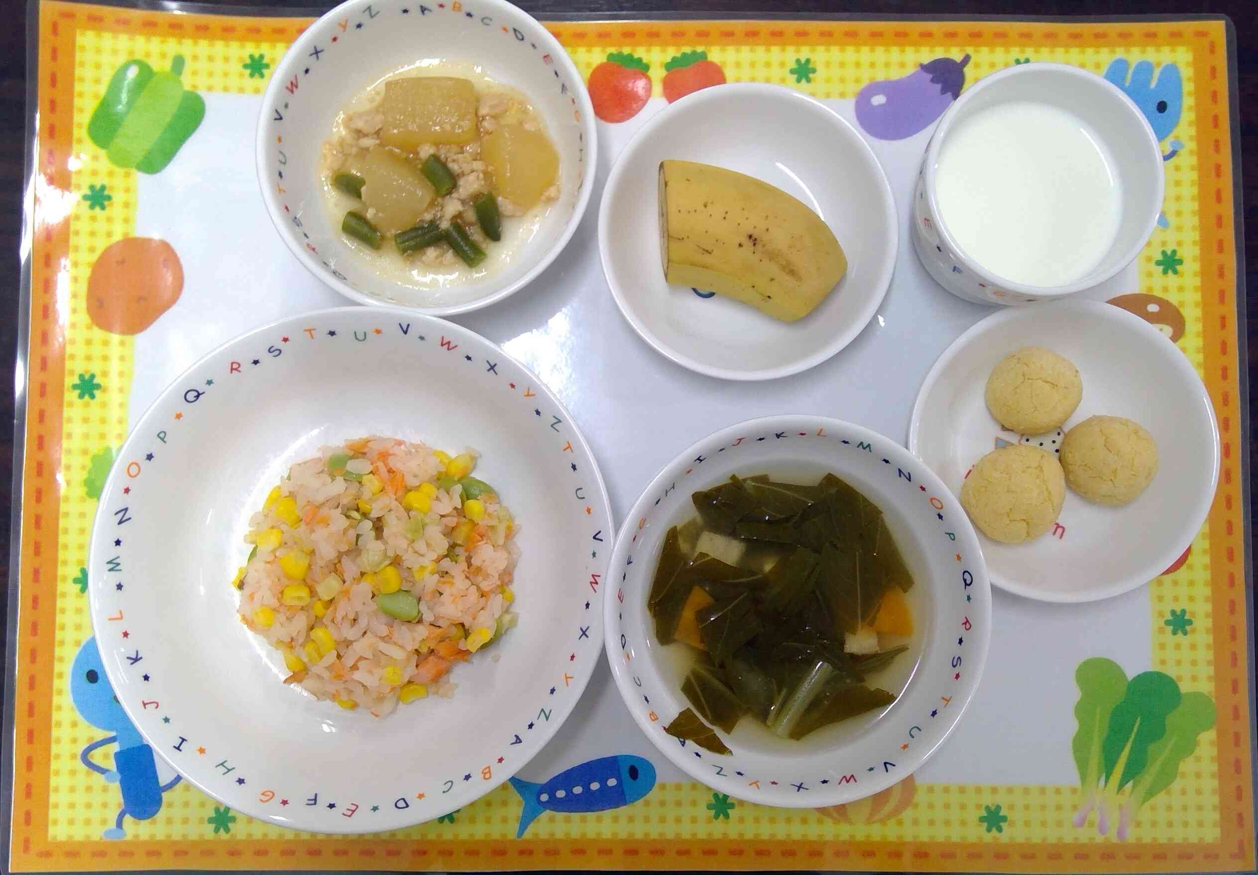 7月29日の給食とおやつ