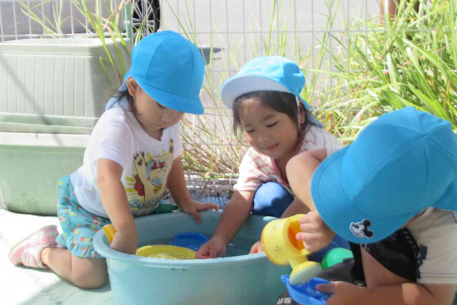 型はめに入れて、「はいどうぞ！」