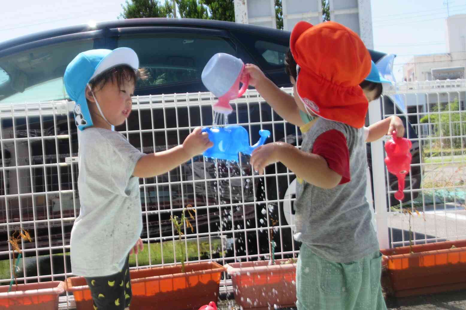 お水を入れて～！