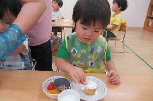 クリスマスケーキ作ったよ（食育）