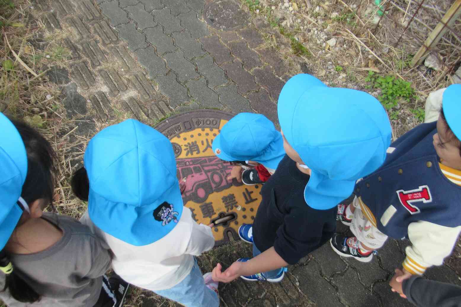 消防車の絵があるよ！