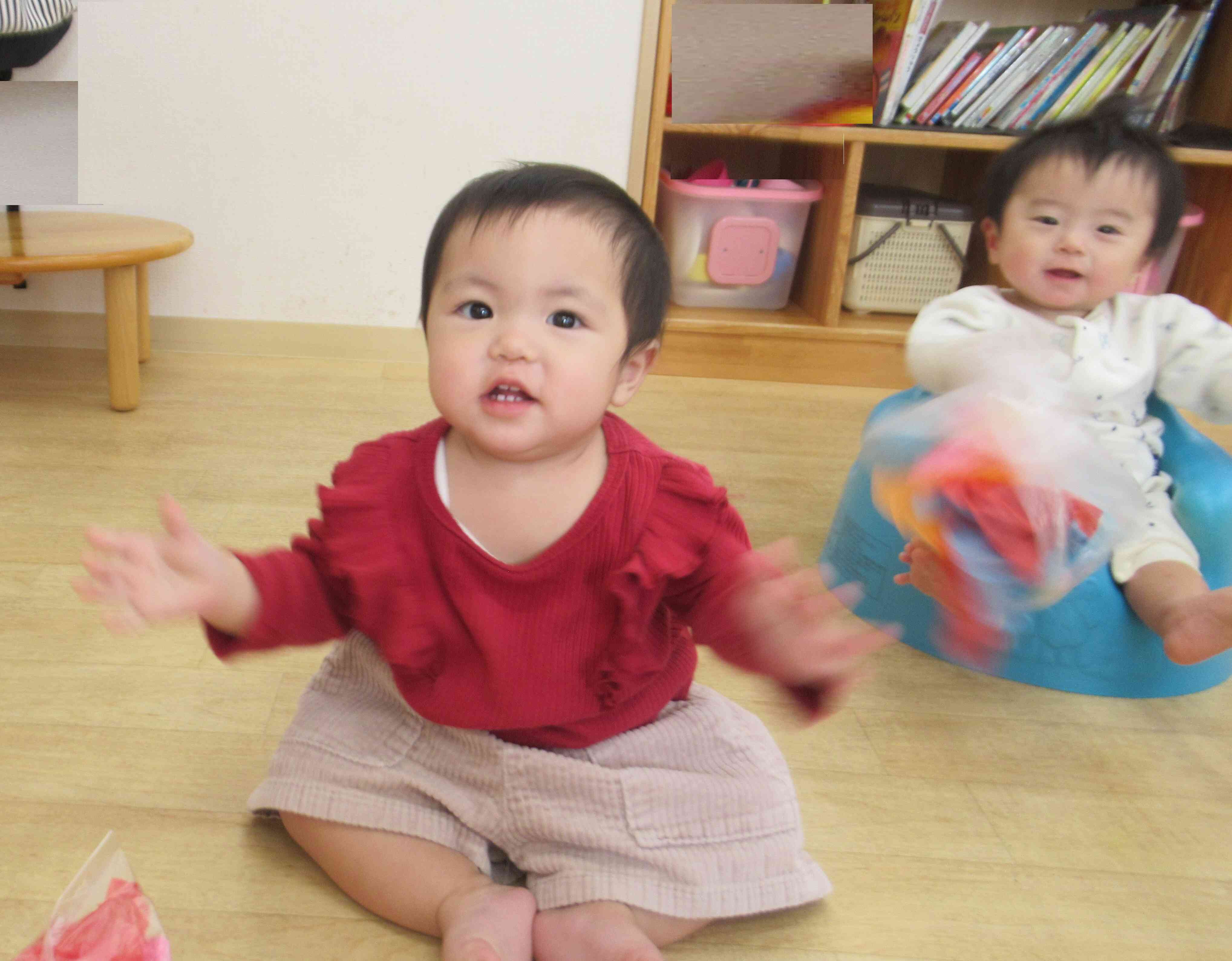 くしゃくしゃ楽しいね！