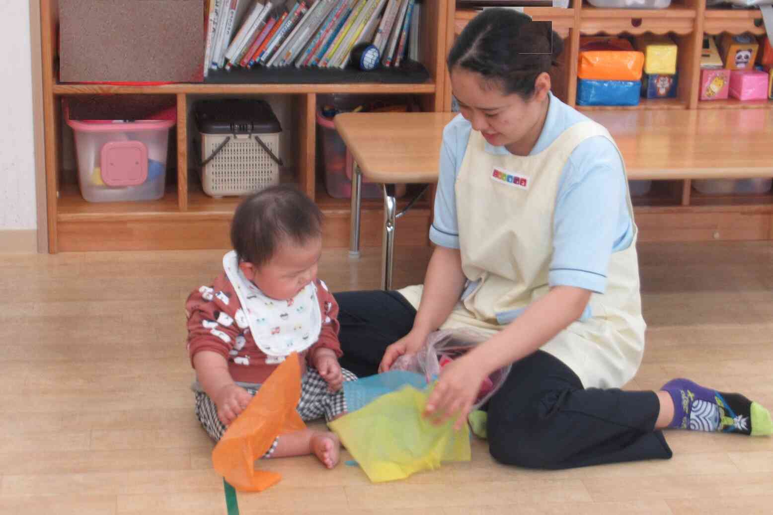 僕も、初めてのお花紙に挑戦！