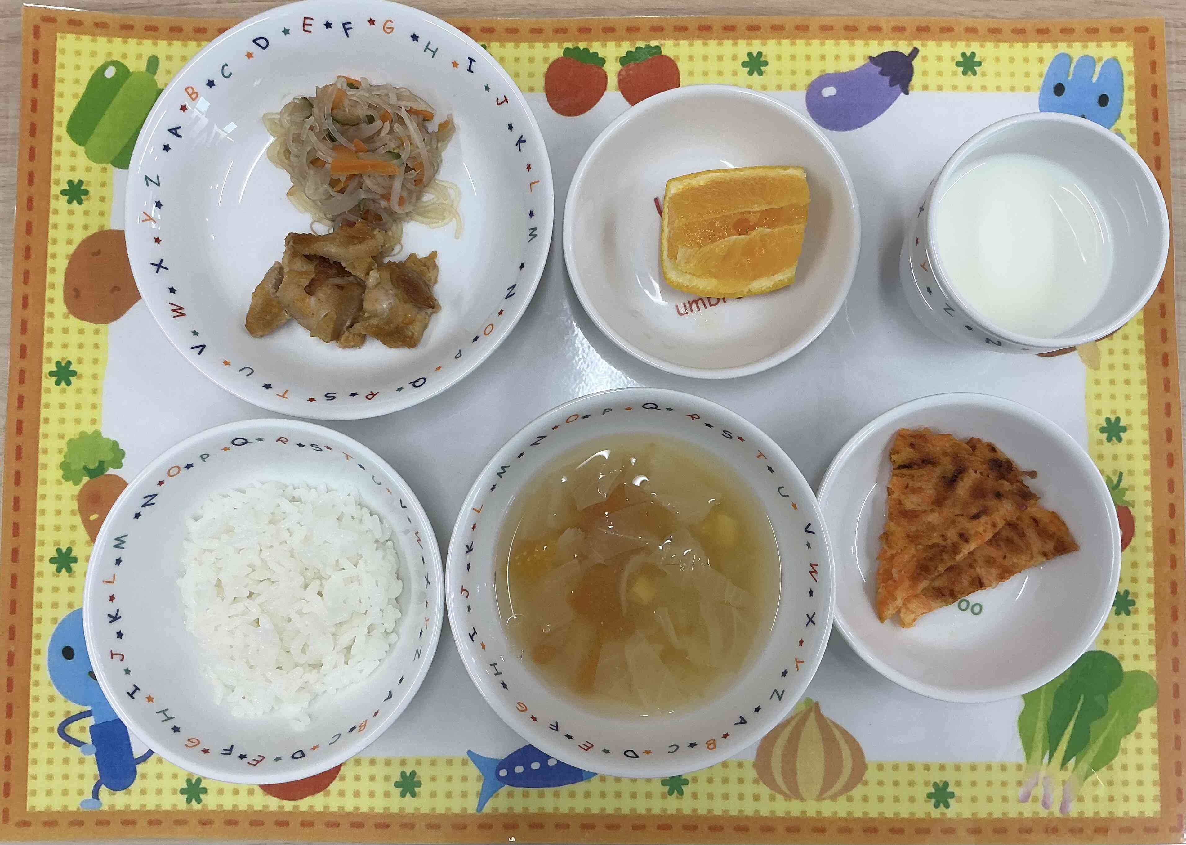 6月30日の給食とおやつ
