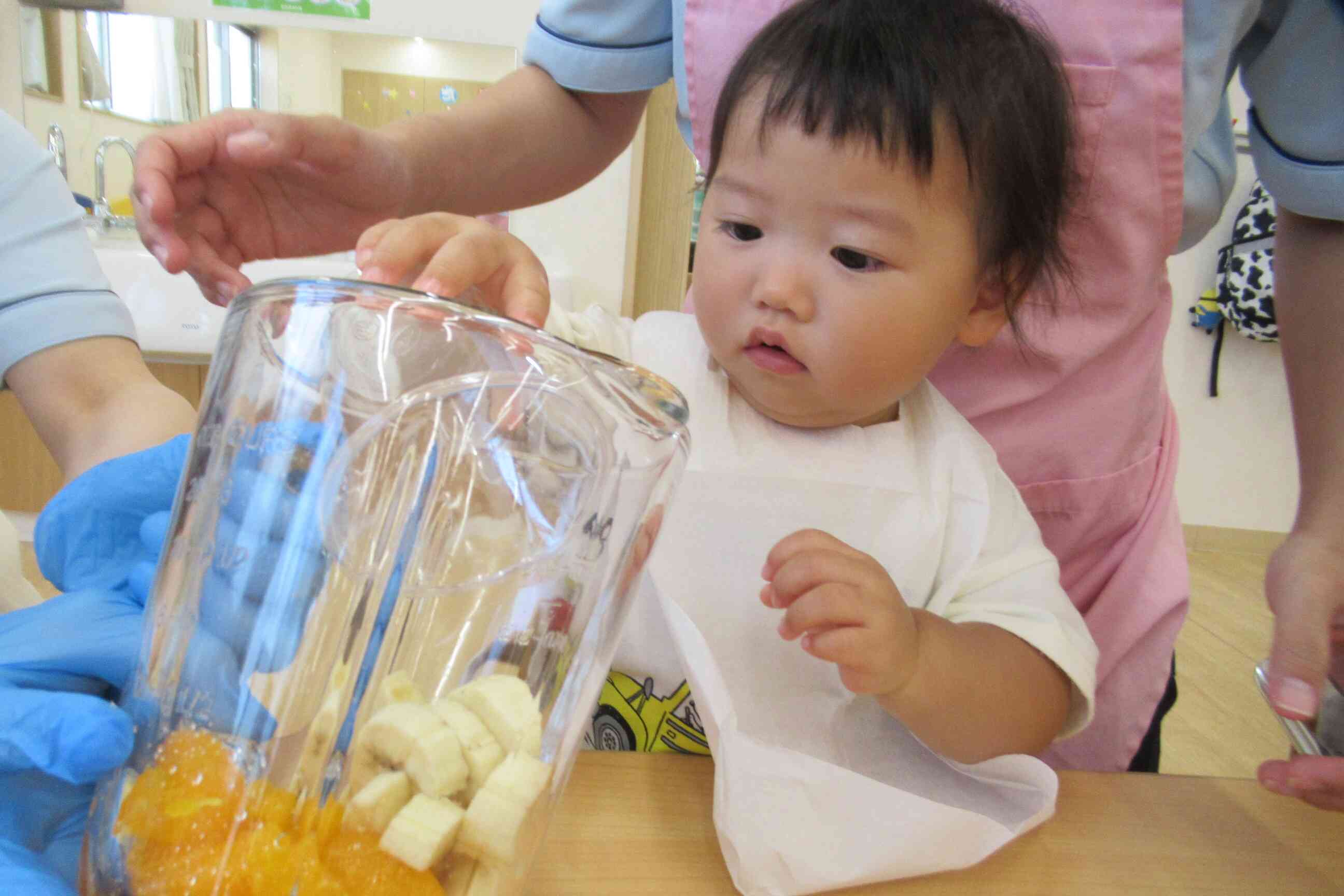 食育「ミックスジュース作り」