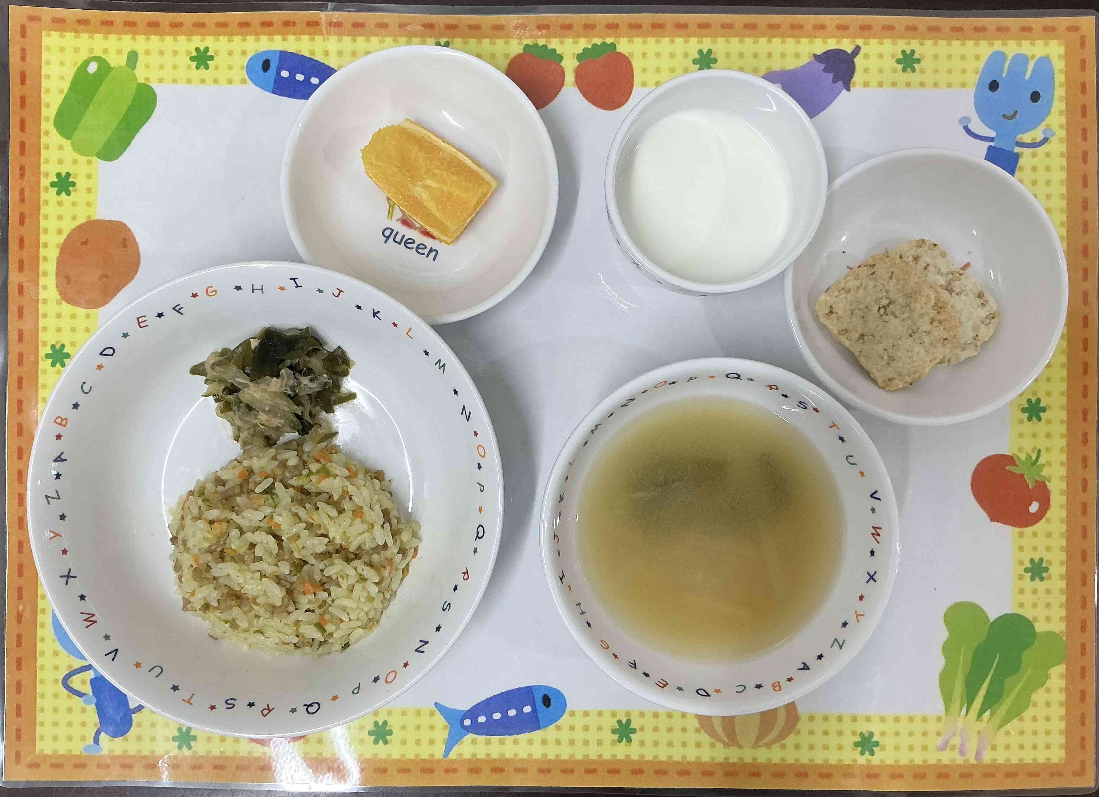 9月11日の給食とおやつ