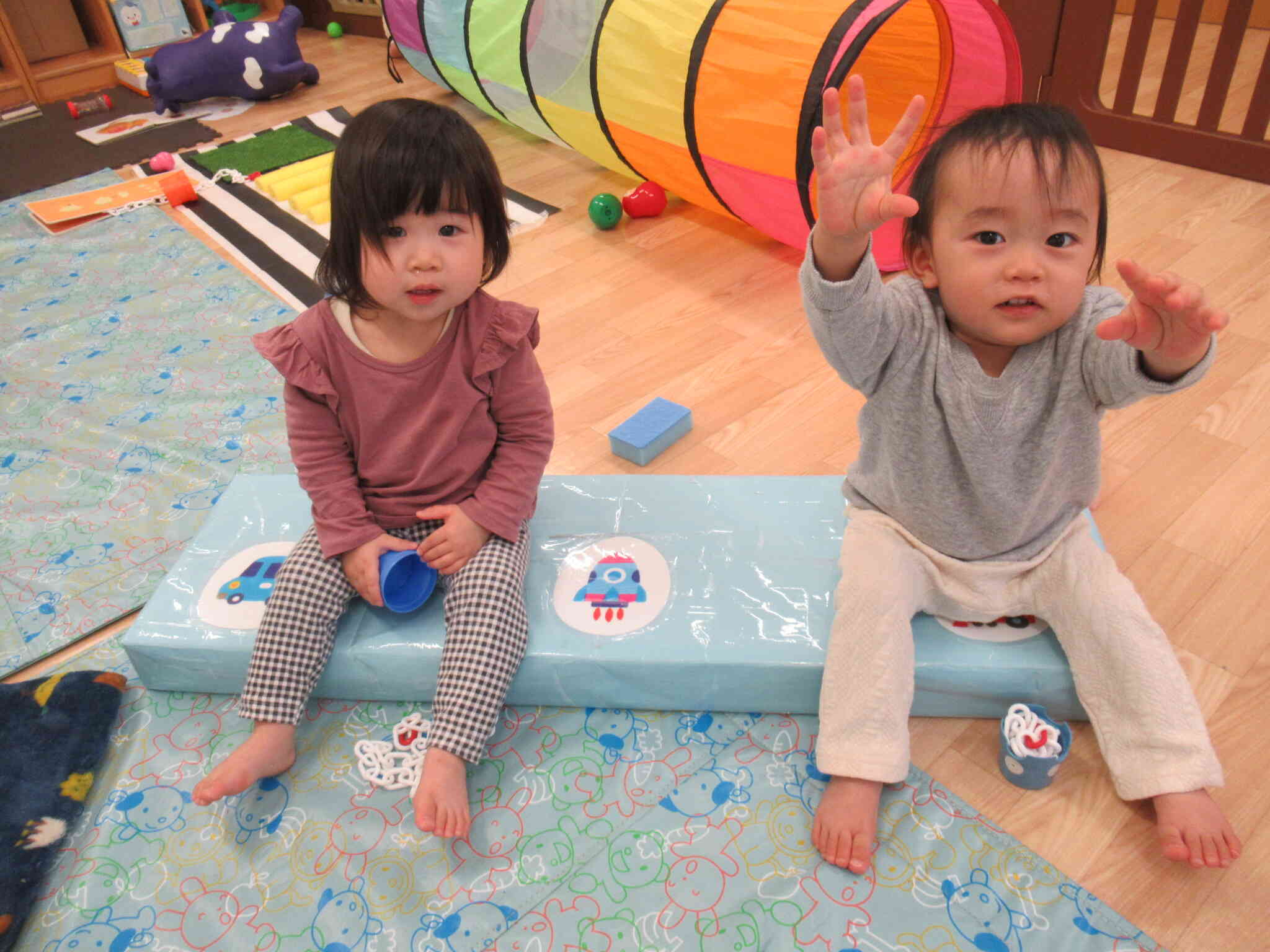 二人並んで！！