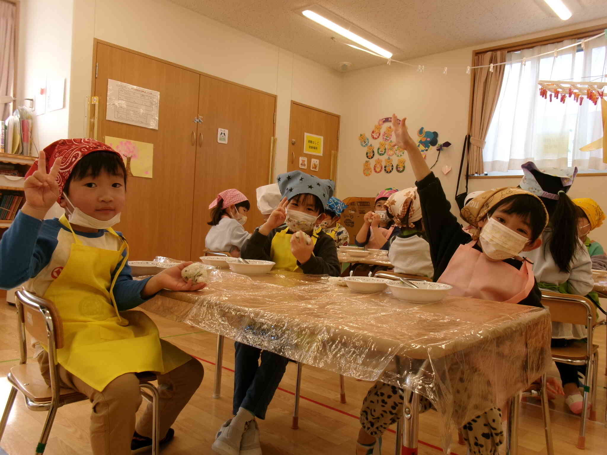 おにぎり出来たよ！！