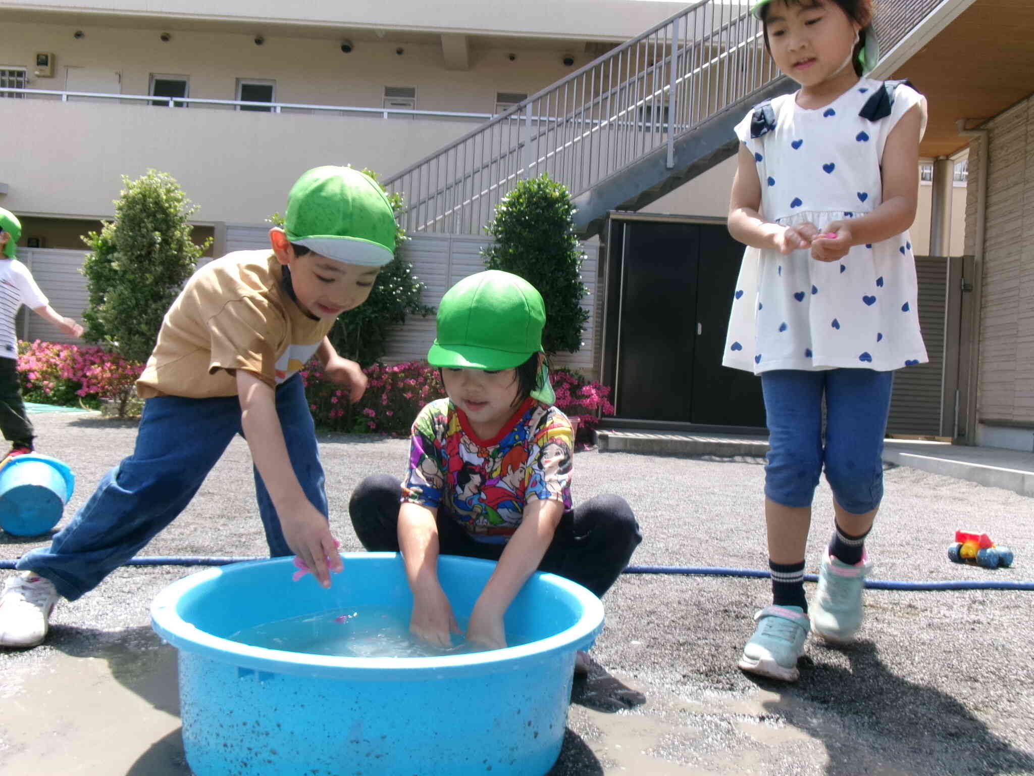 ５歳児水遊び