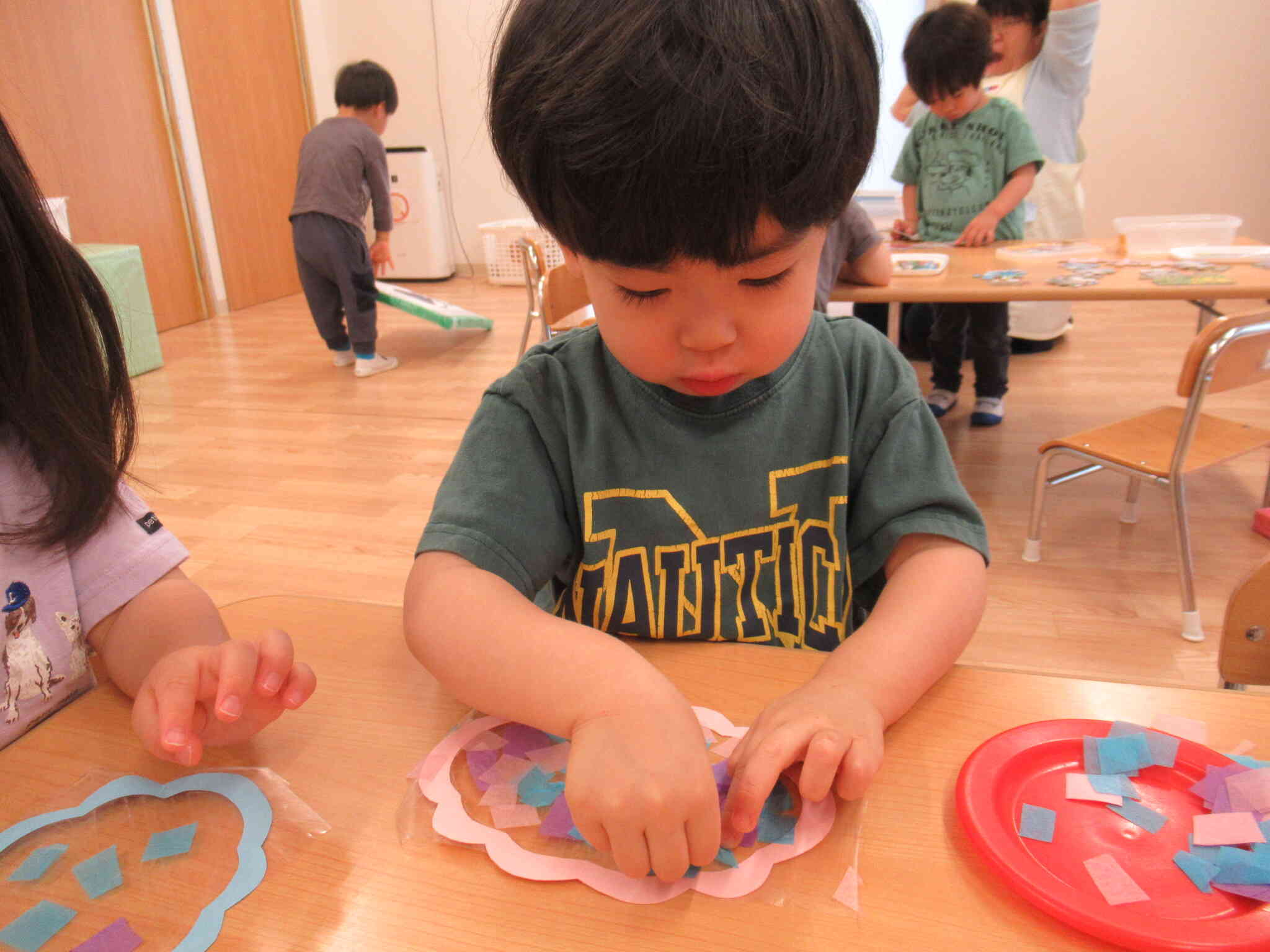 あじさい製作（２歳児）