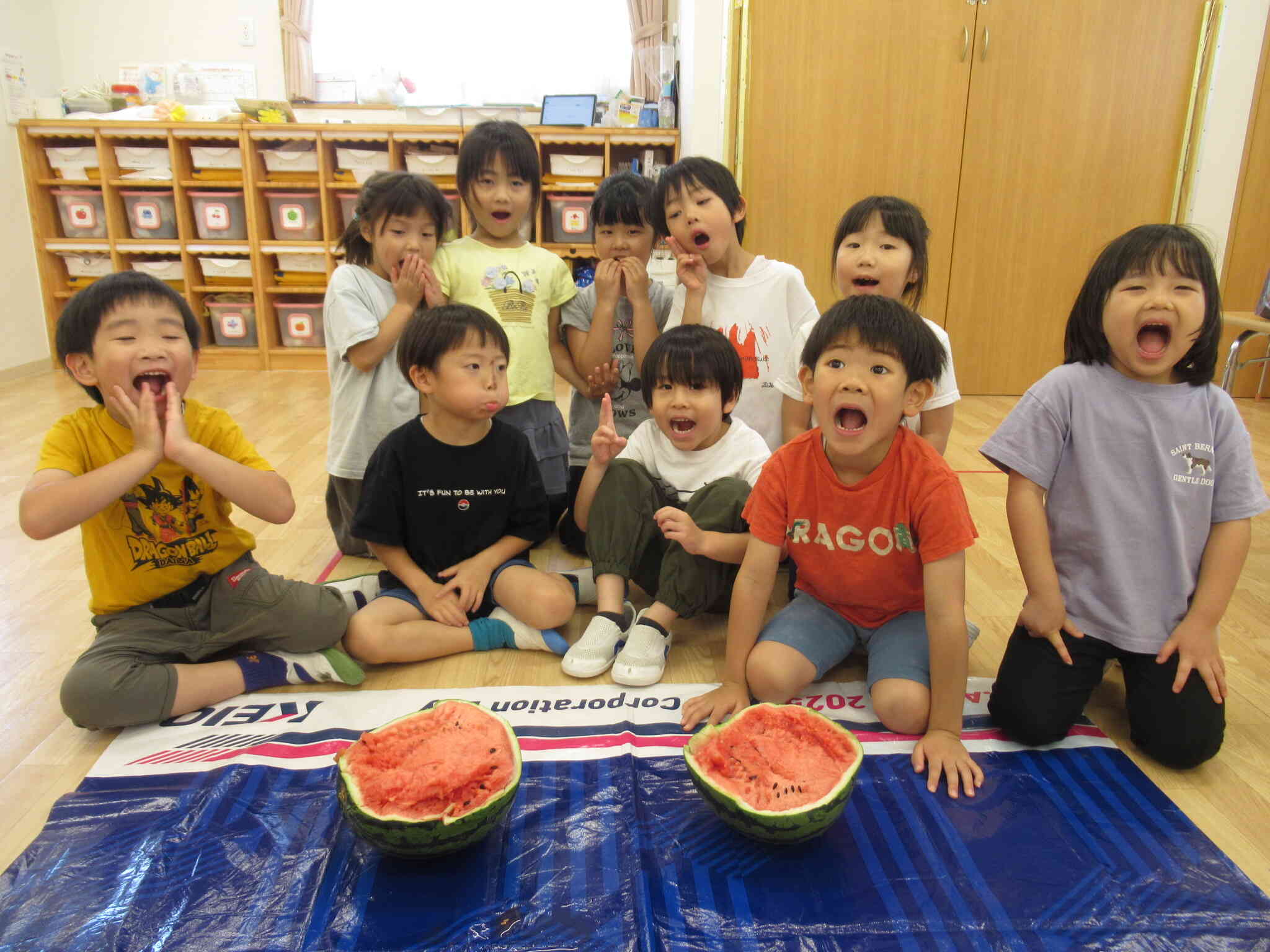 すいか割れたね！！