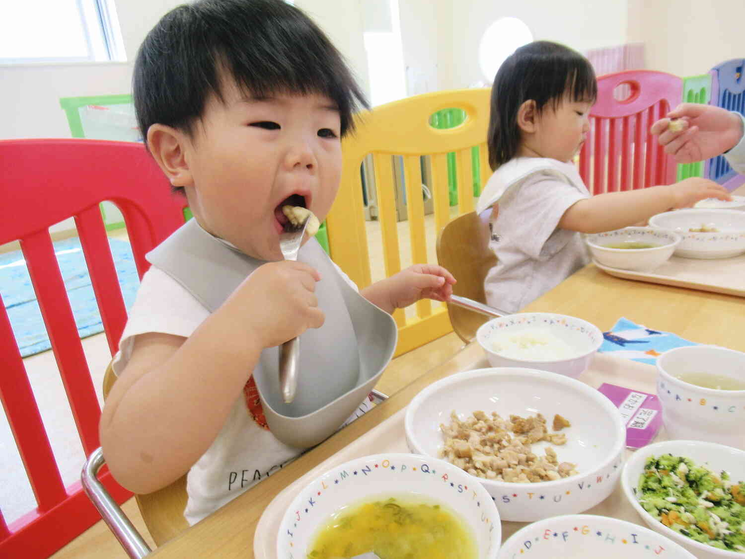 いっぱい食べて大きくなあれ☆