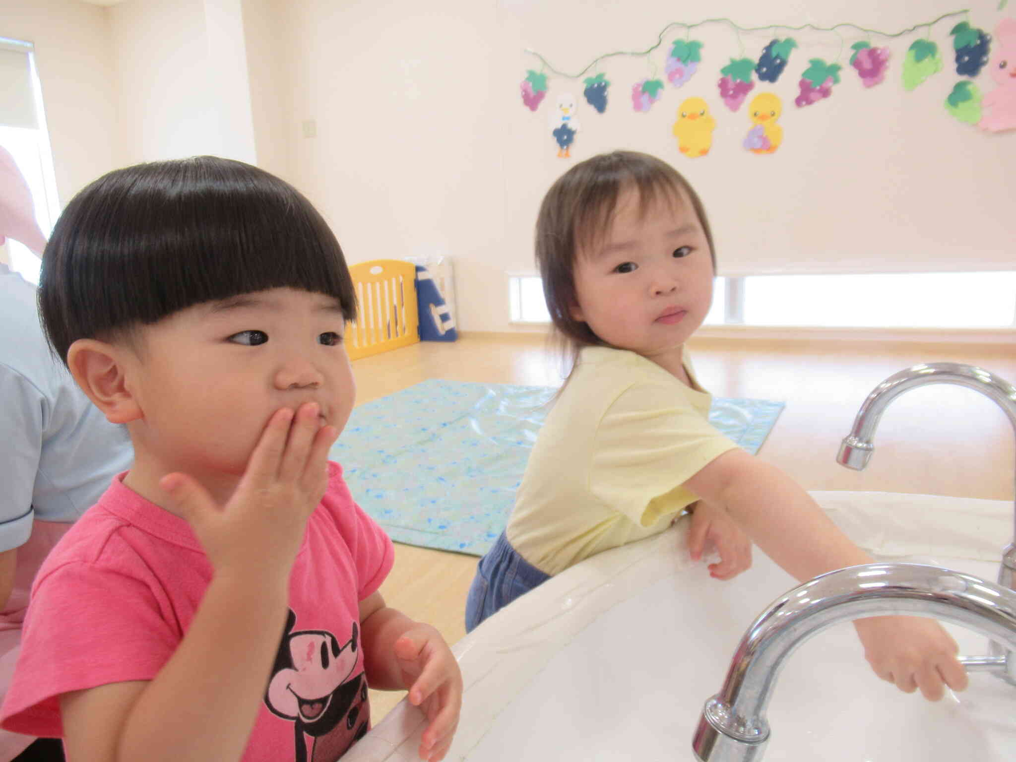 「手洗い、口洗い」をしました！