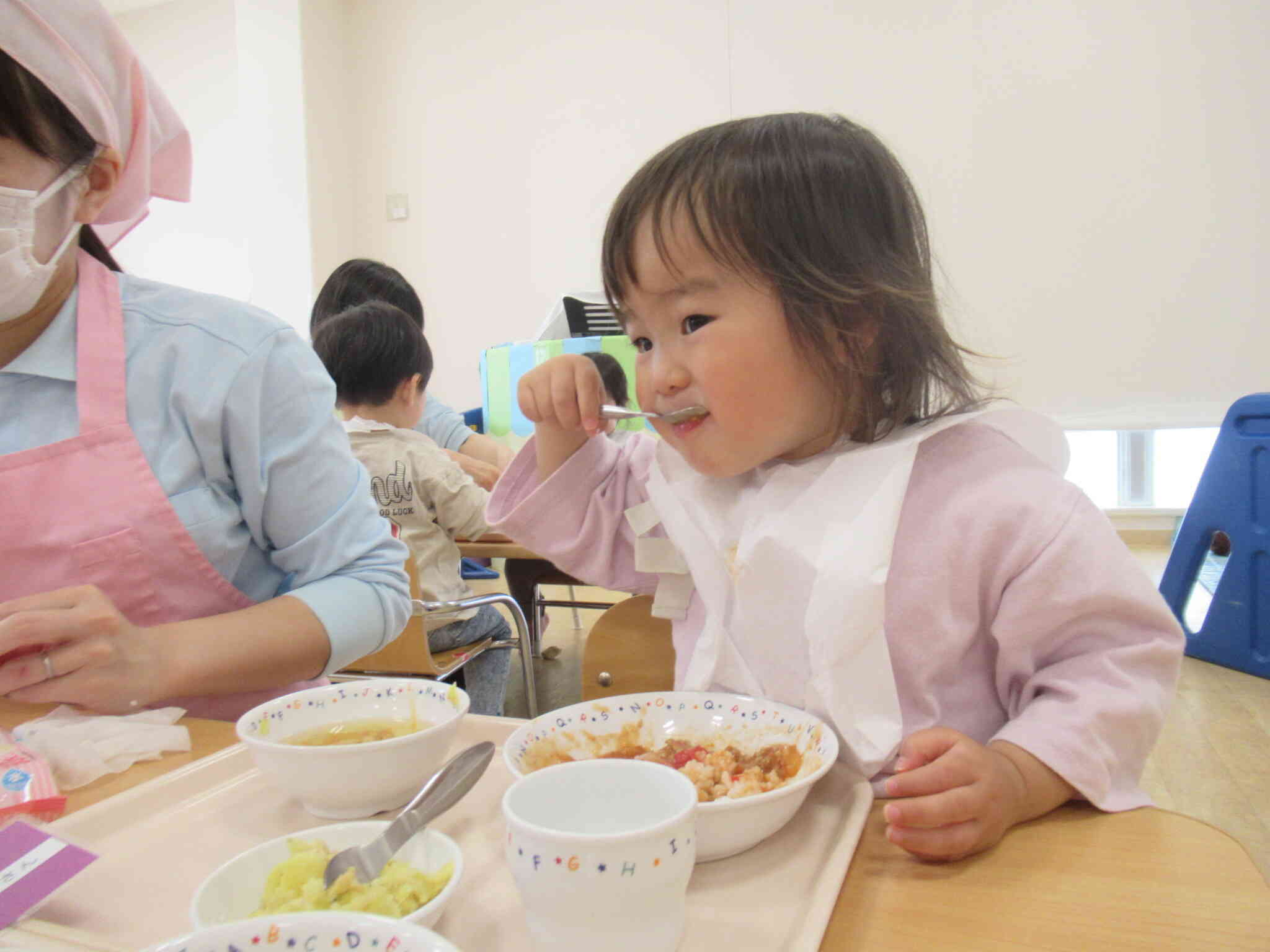 はじめての給食♬