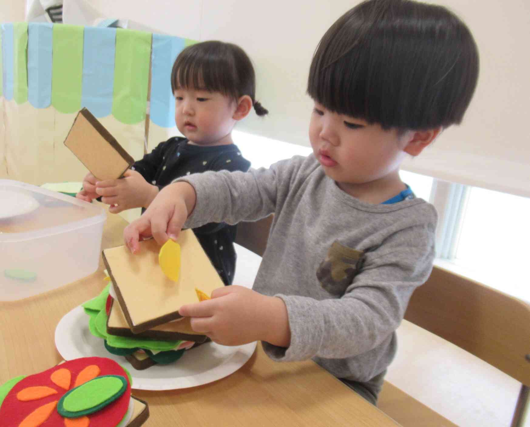 サンドイッチづくり♡