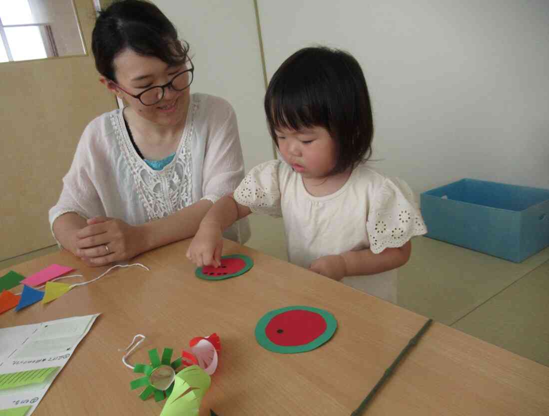 七夕飾りを作ったよ♪