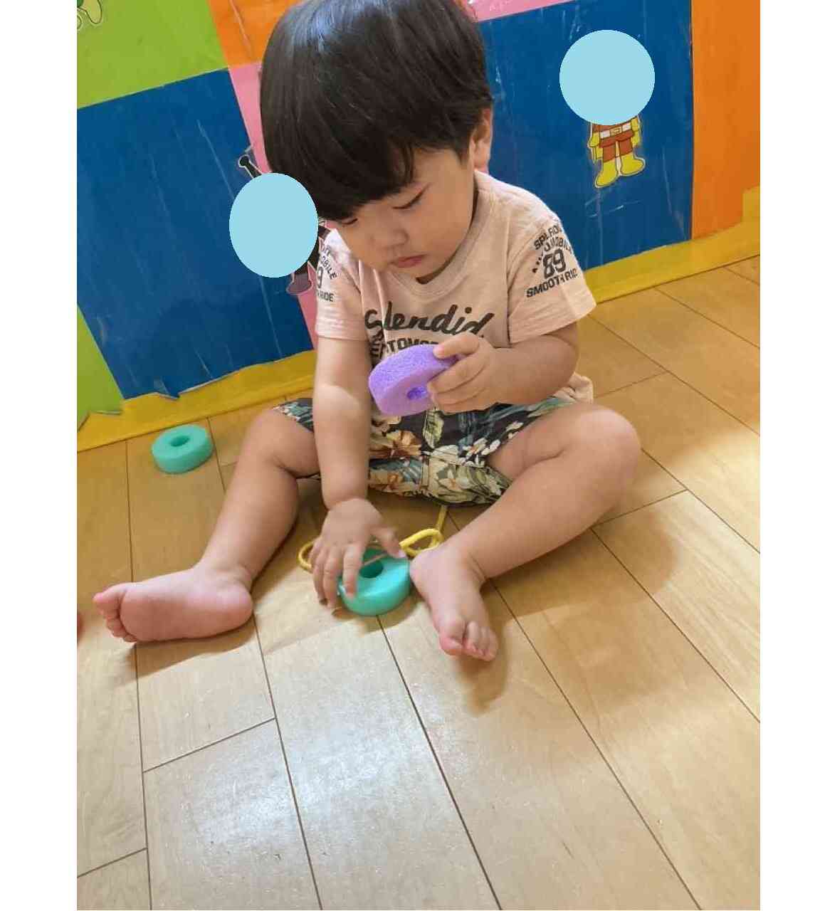 紐通しをしたよ！