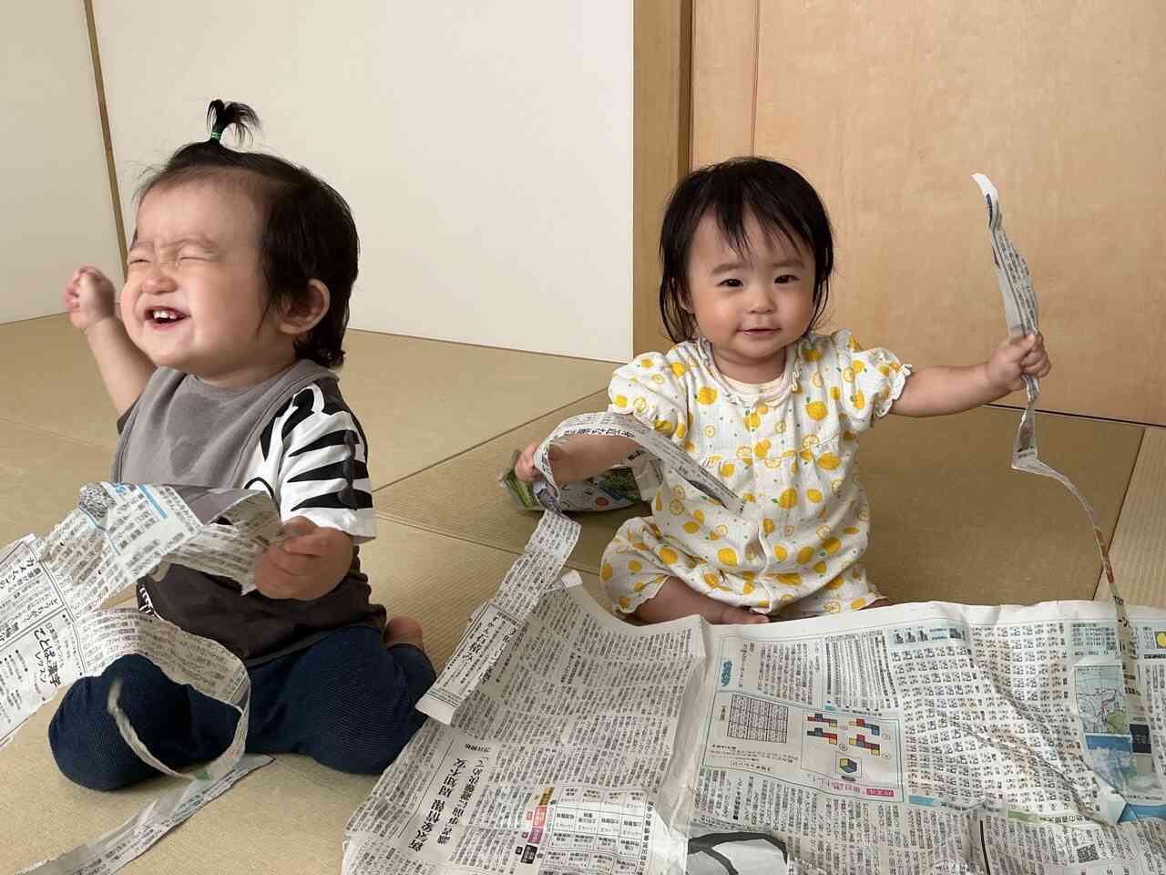 フリフリ、クシャクシャ