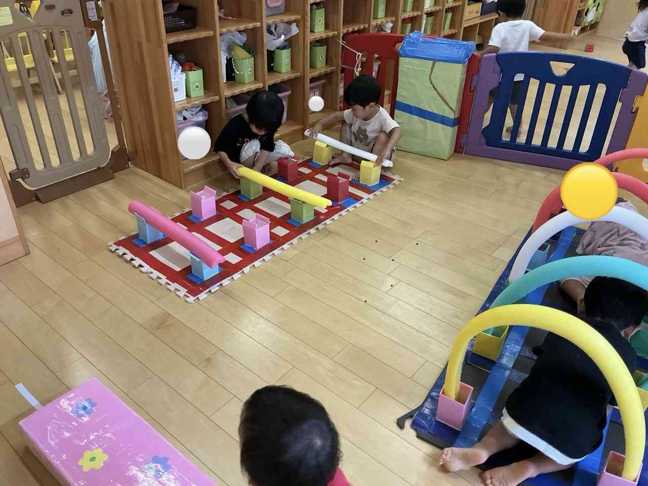 雨の日の室内遊び（サーキットあそび）
