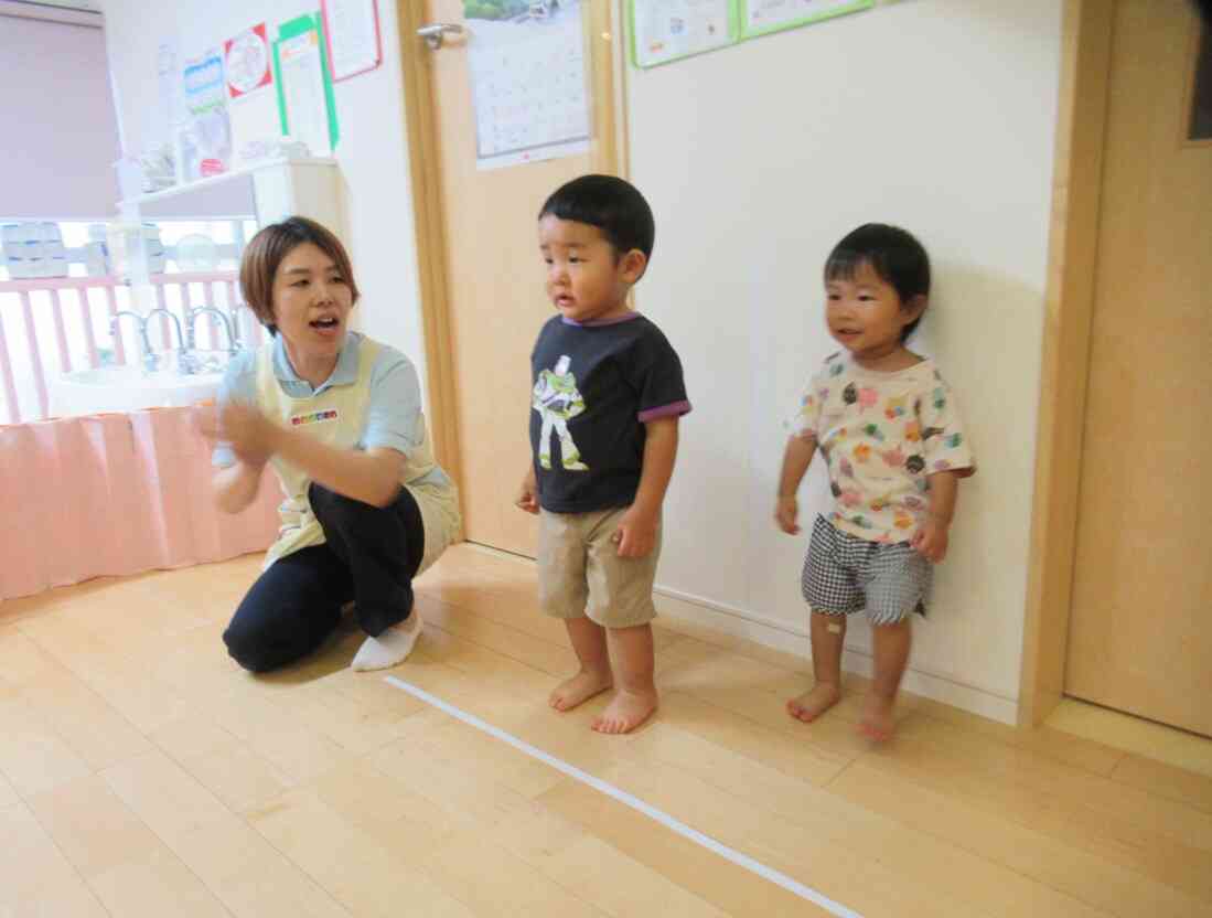 親子ふれあい会楽しかったね。かけっこも頑張りました。
