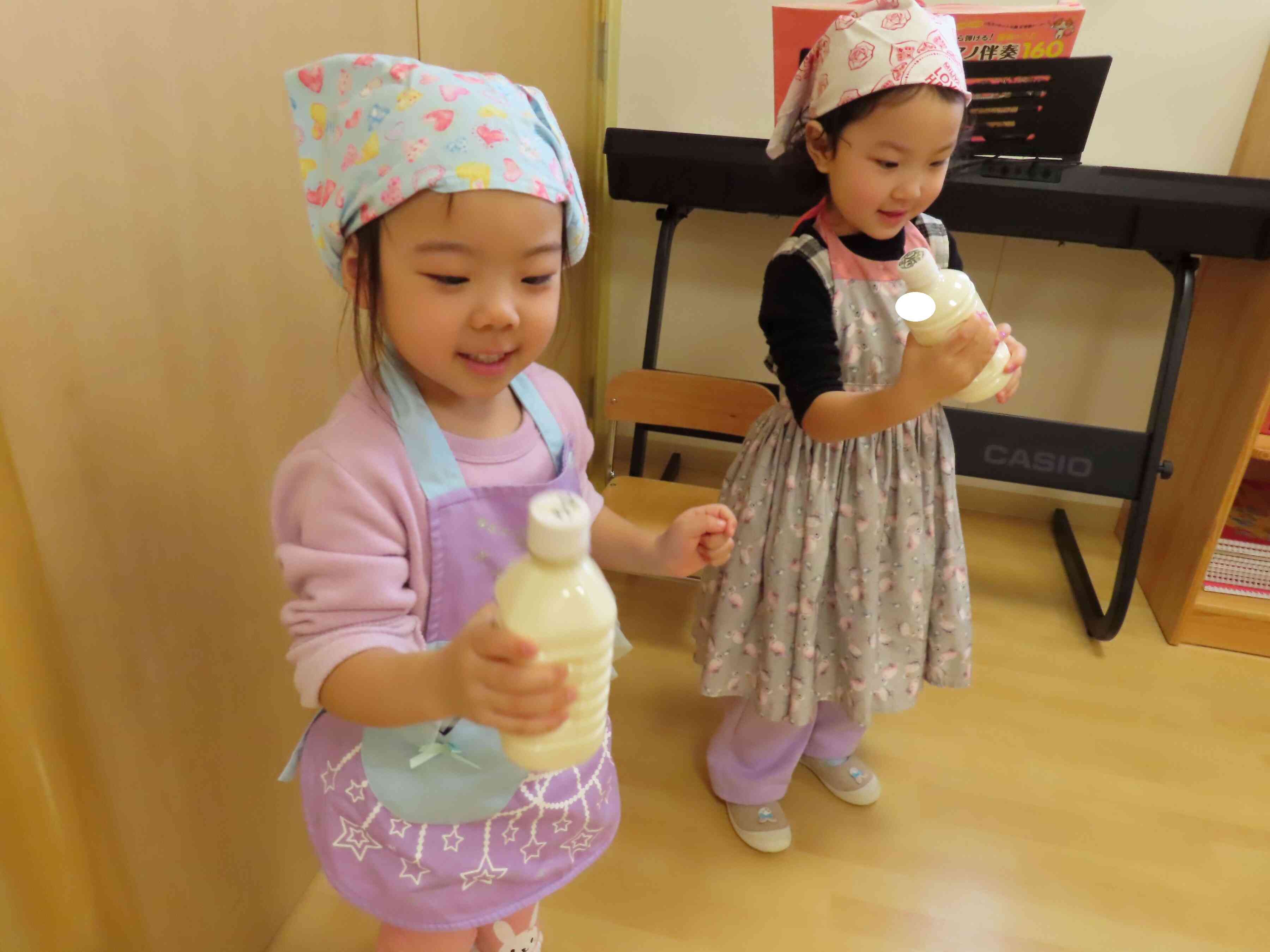 バターづくりを楽しみます!