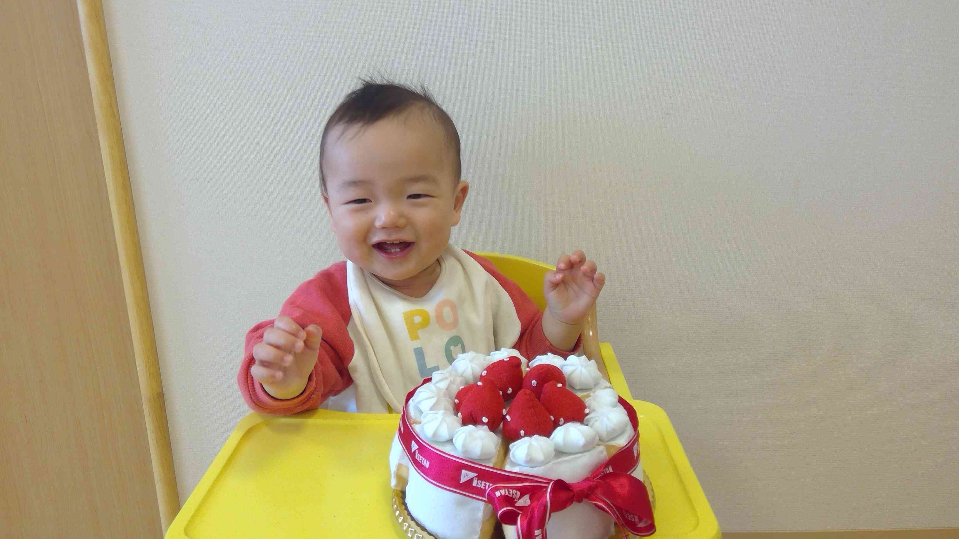 お誕生日の写真を撮りました。お誕生日嬉しいね、おめでとう