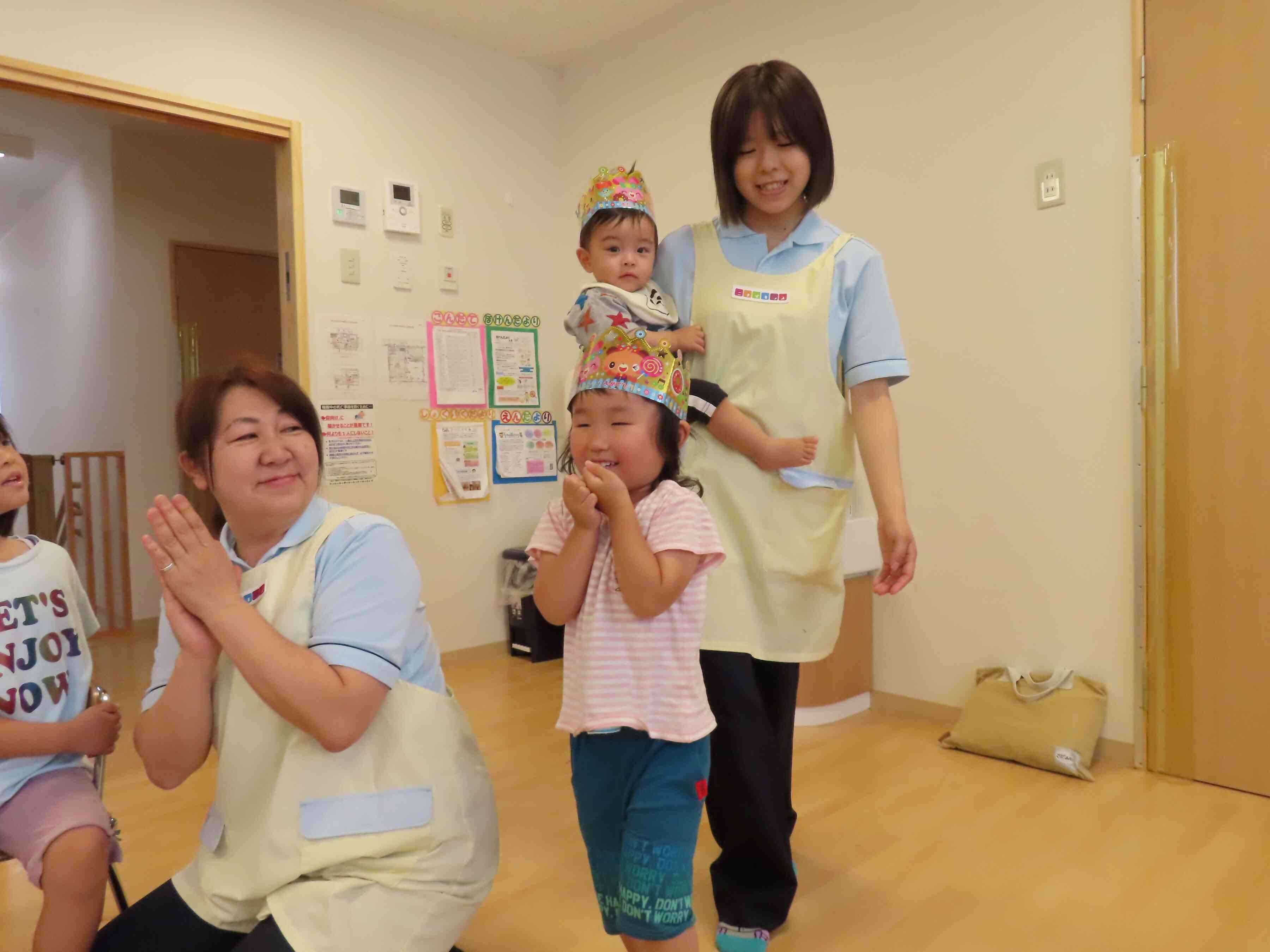 ドキドキの入場です！